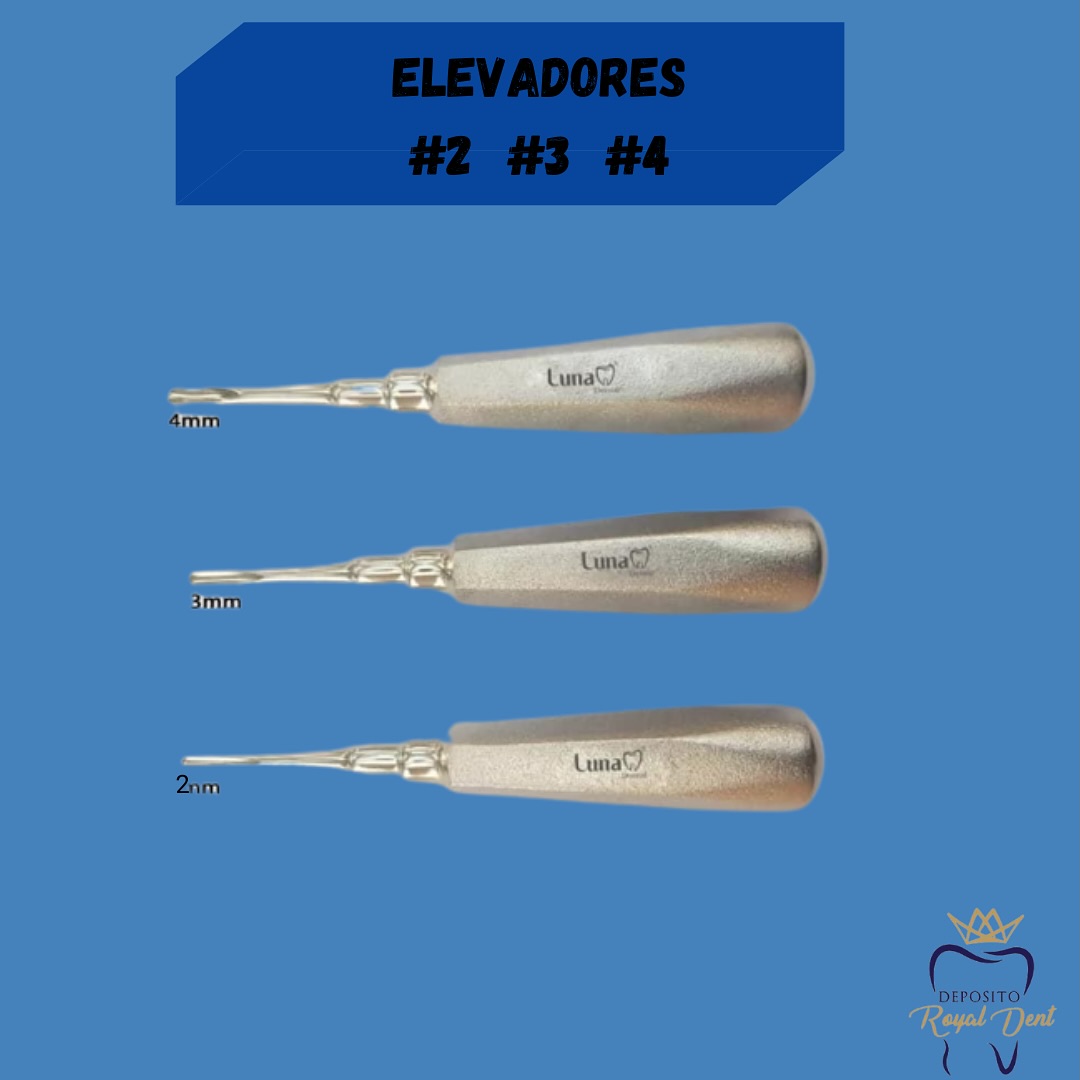 2 Instrumentos Dentales Quirúrgicos Elevador De Raíz Dental #301 + 34S