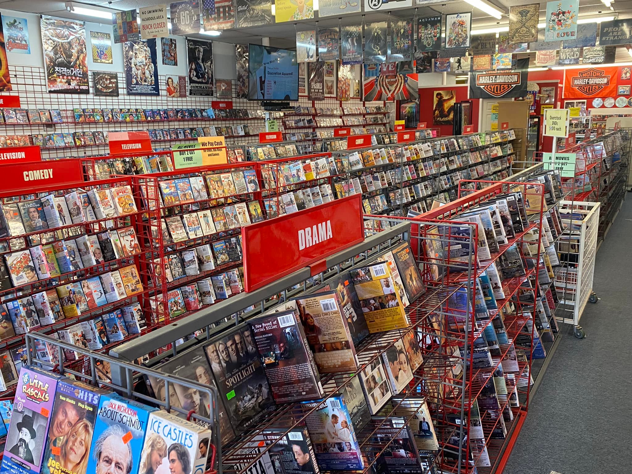 Video Express store in Lubbock with large DVD and Blu-ray selection