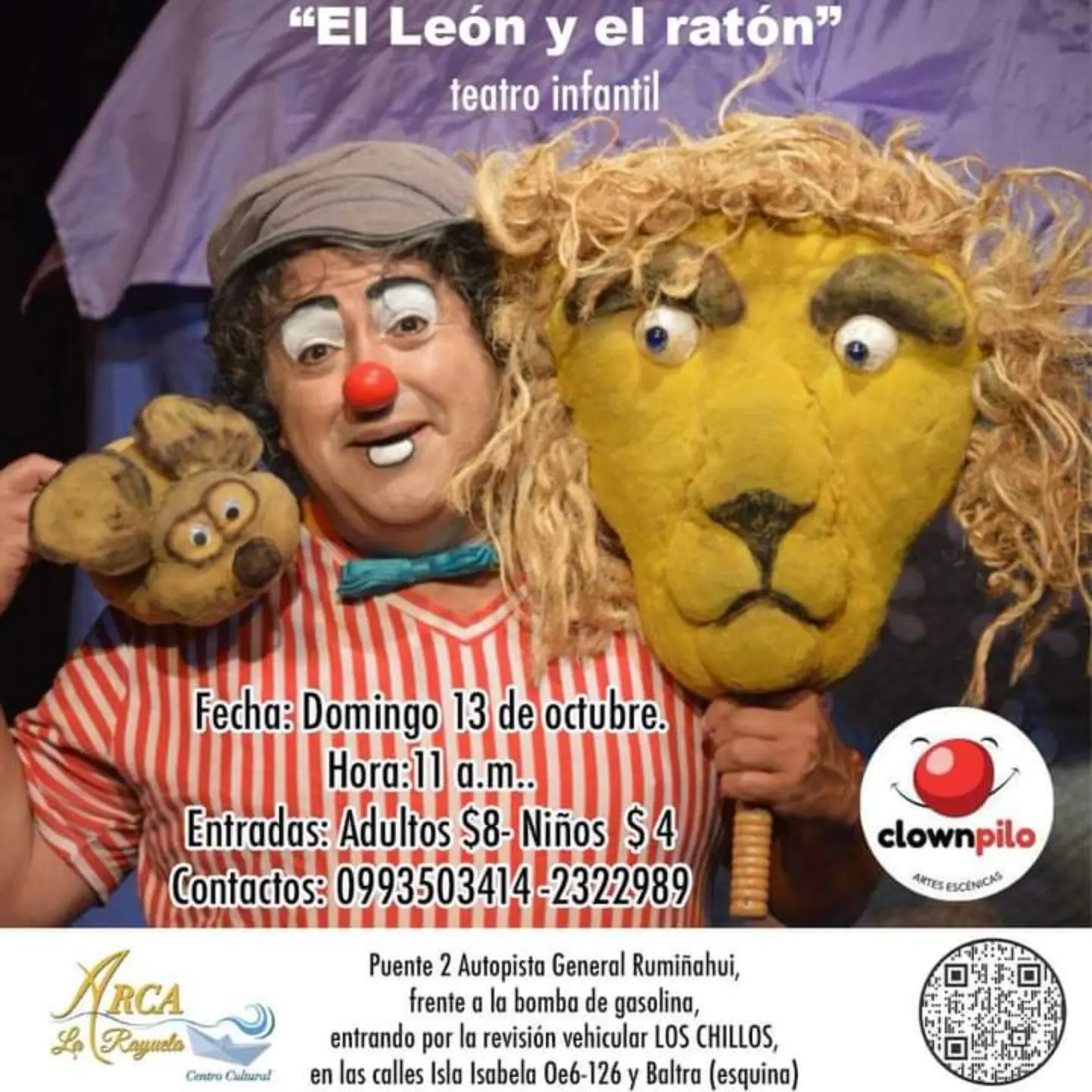 Centro - Teatro infantil “EL LEON Y EL RATÓN” 👨‍👩‍👧‍👦 Con la actuación ...