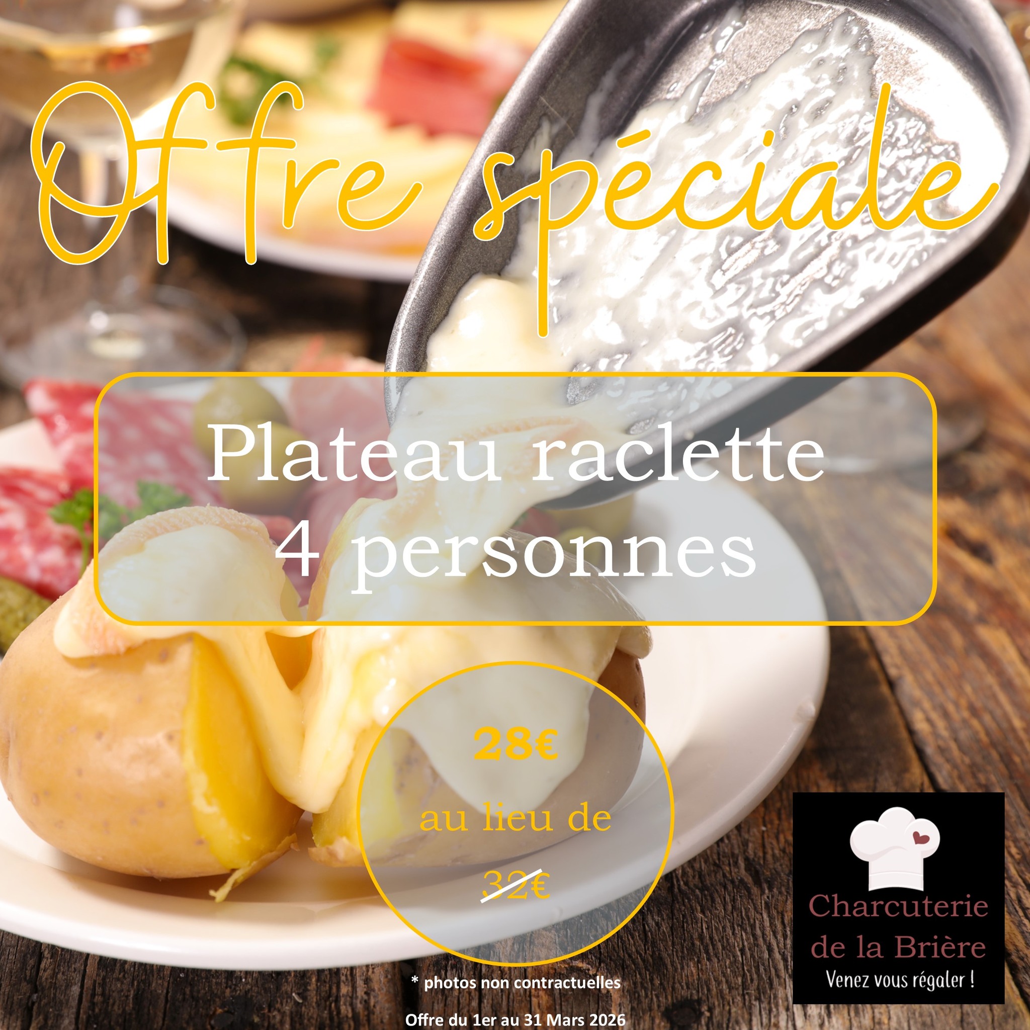 Charcuterie - 🧀 OFFRE RACLETTE 🥓 Elle est de retour jusqu'au 31 Mars ...