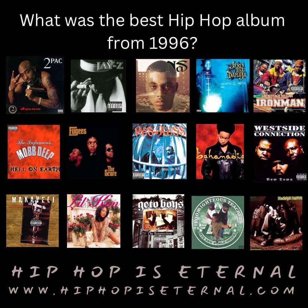Classic 1996 rap and hip hop albums