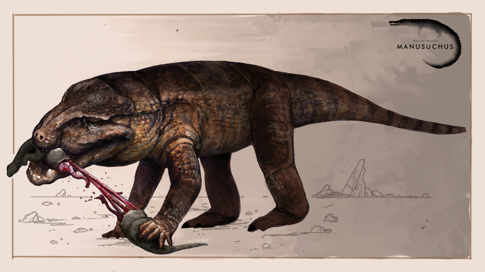 WORLD OF PREHISTORIC CREATURES | Ogresuchus furatus, the oldest known ...