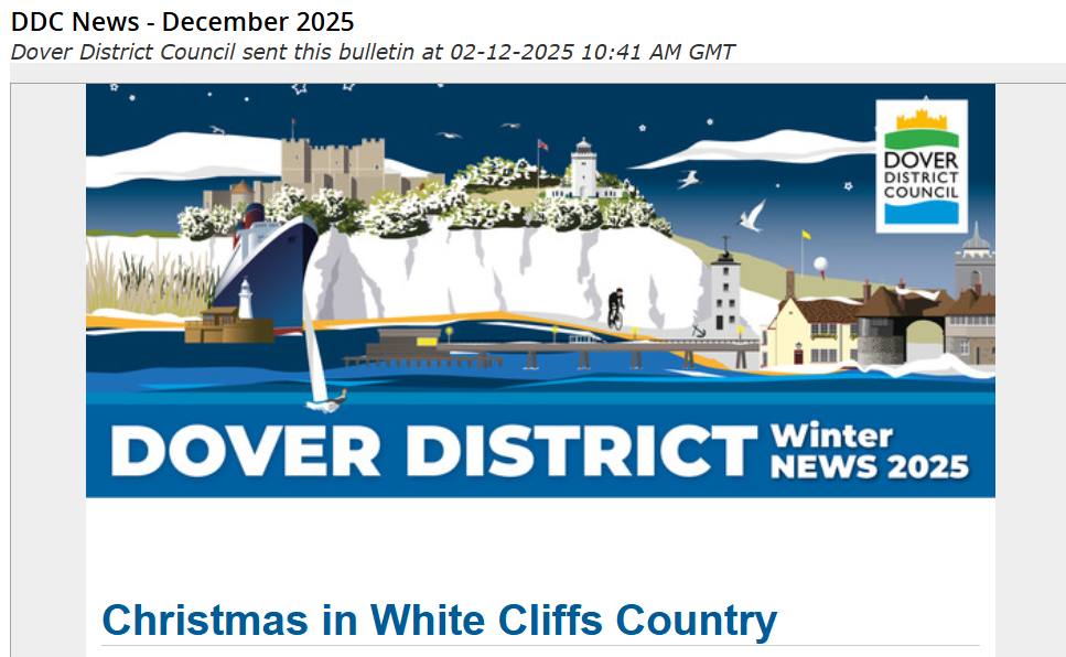 Capel - DOVER DISTRICT COUNCIL - NEWSLETTER FOR DECEMBER 2025. LINK TO ...