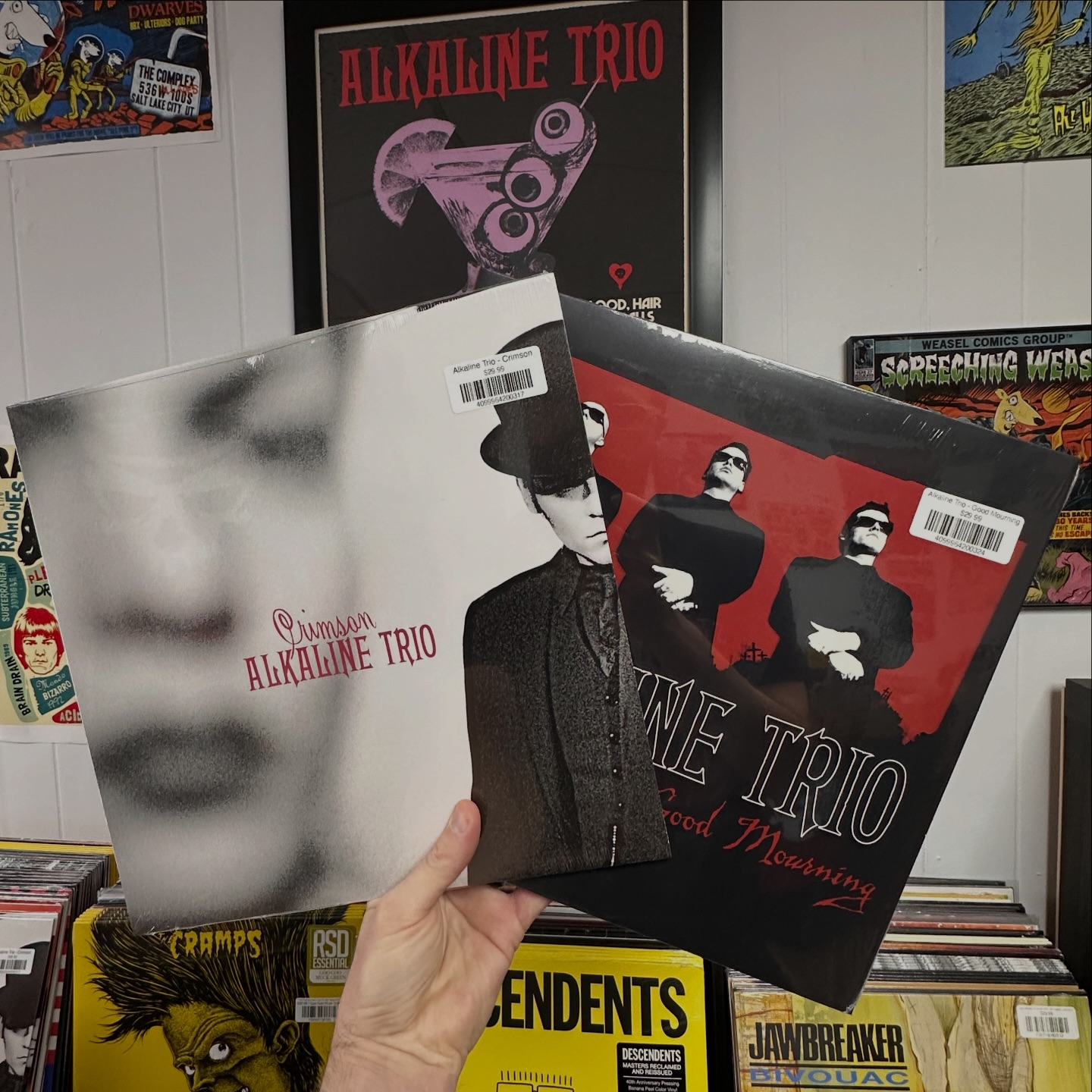 Good Mourning! @alkaline_trio reissues are out today! We love 