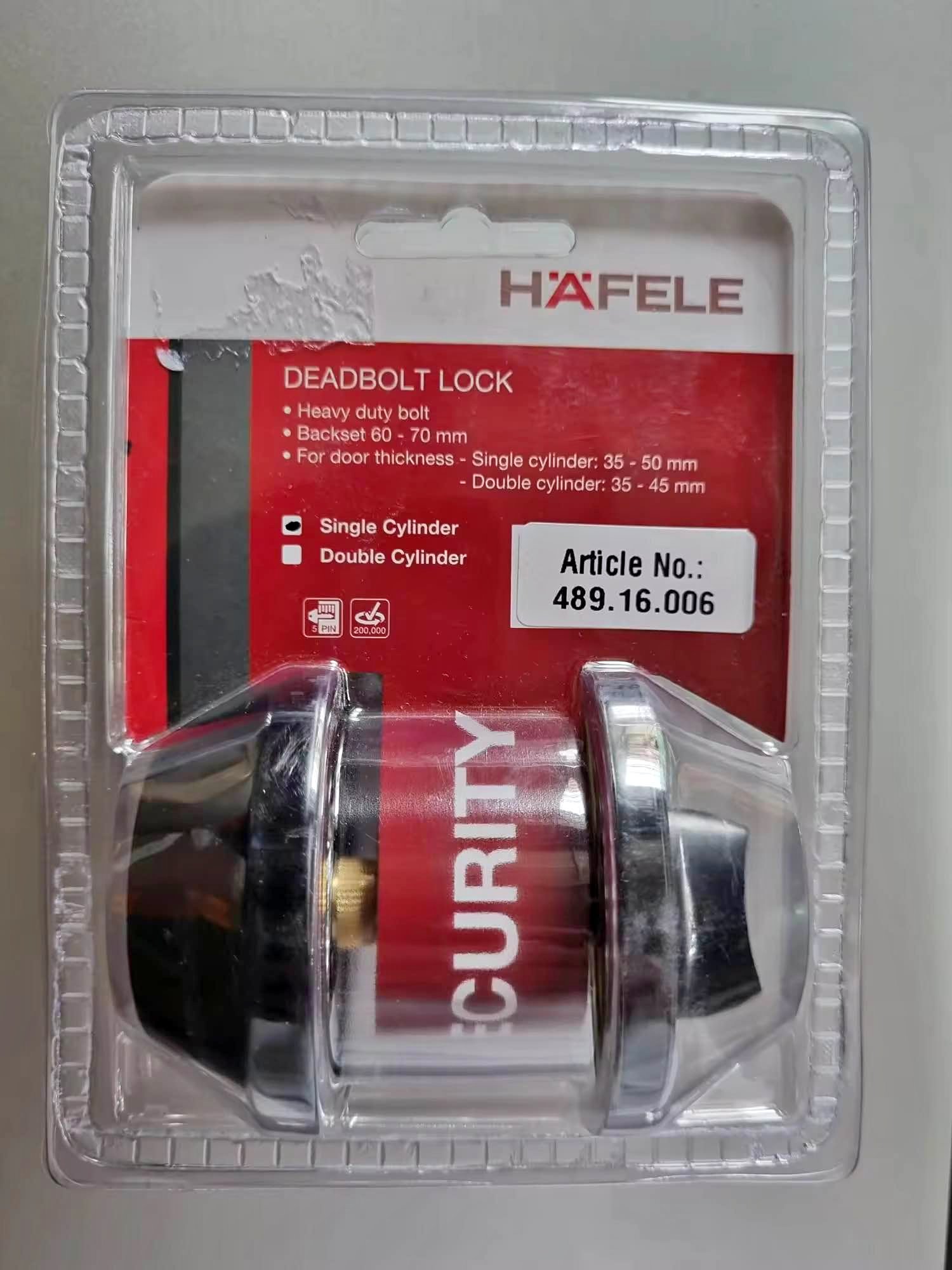 Hafele deadbolt Single key (Black matt) - Bicycle Locks - Pasig ...