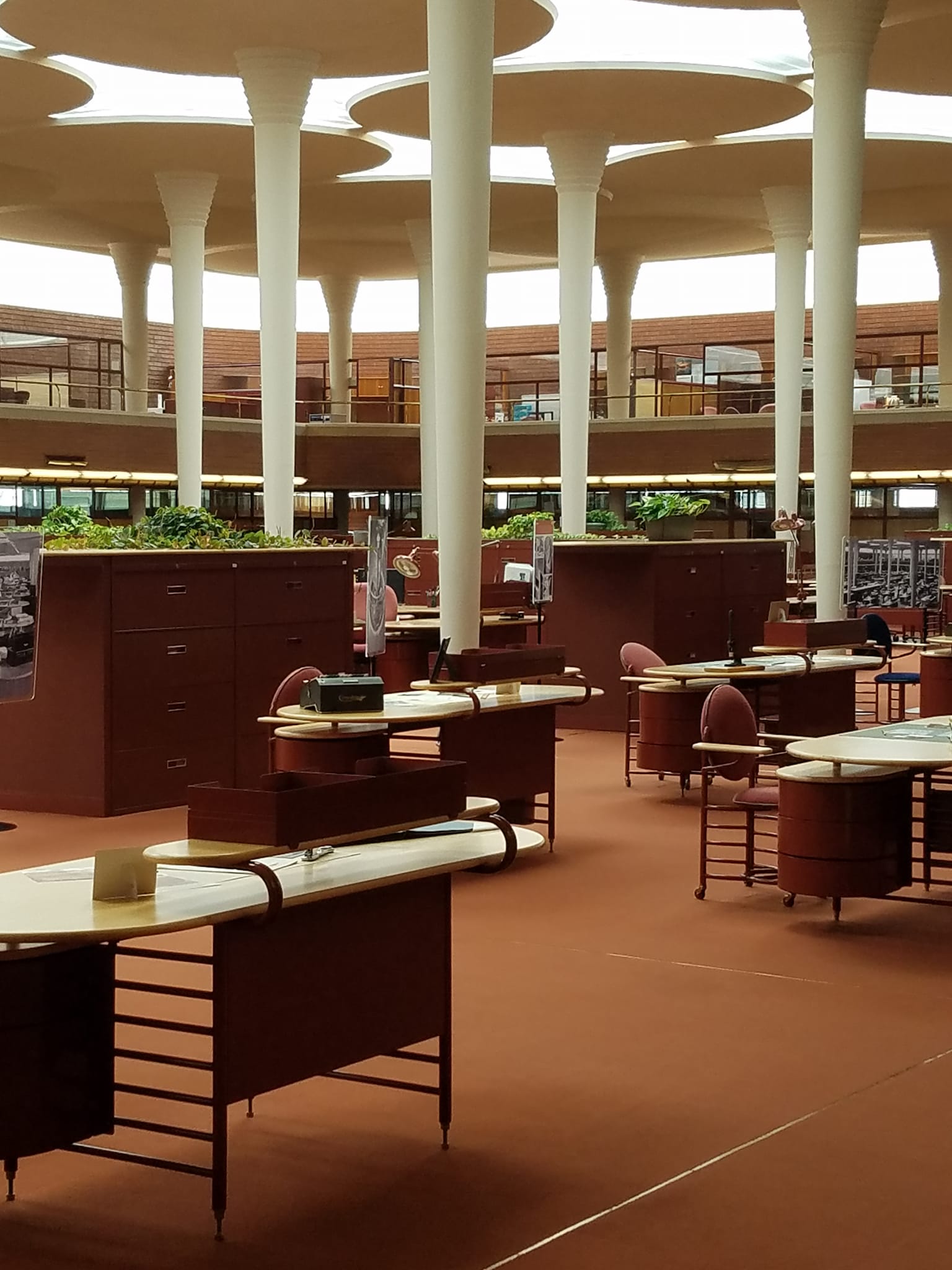 Sneak photo inside Frank Lloyd Wright's Johnson Wax headquarters