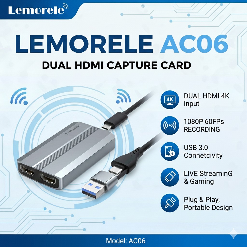 🔥 Lemorele AC06 4K Video Capture Card... - Access Electronics | Facebook