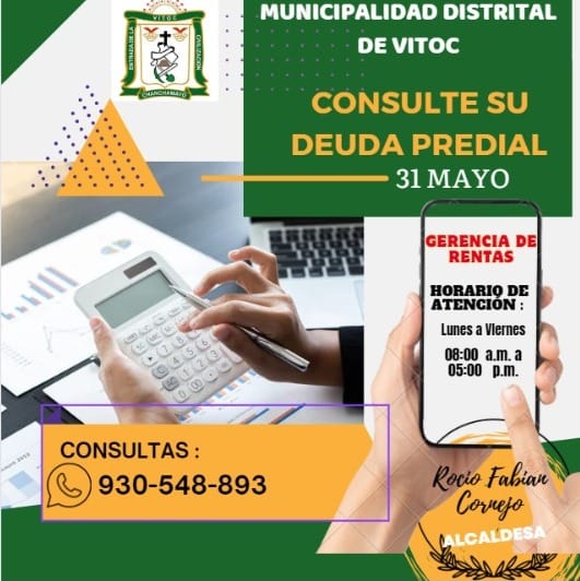 ‼️Por el Progreso de la... - Municipalidad Distrital de Vitoc | Facebook