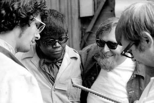 1967Al Kooper, Buddy Miles & Harvey Brooks at the Monterey Pop