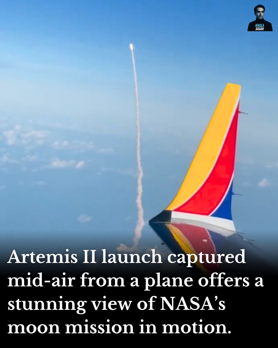 On April 1, 2026, passengers on a commercial flight passing near