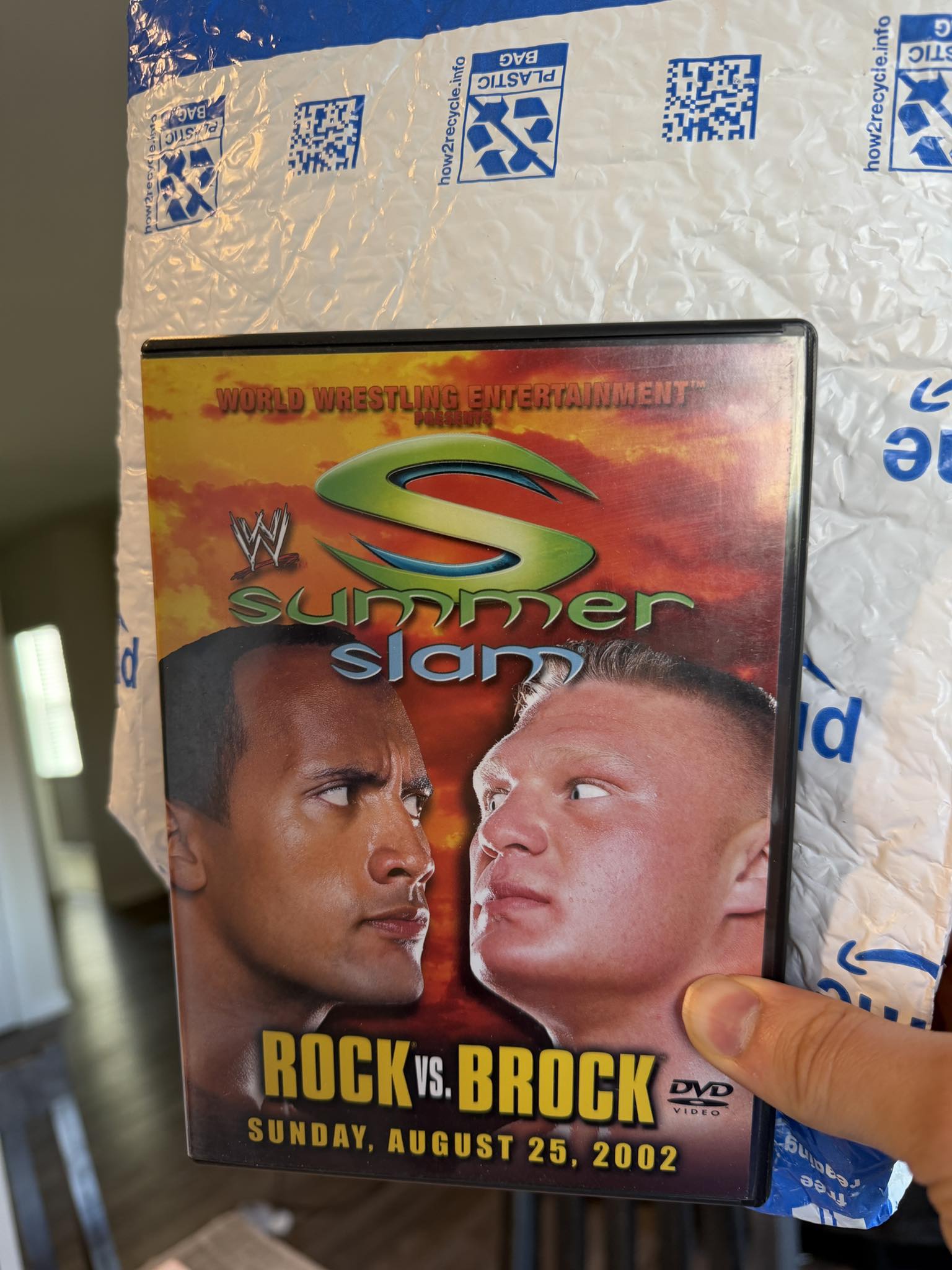 Just got SummerSlam 2002 in the mail! One of my favorite