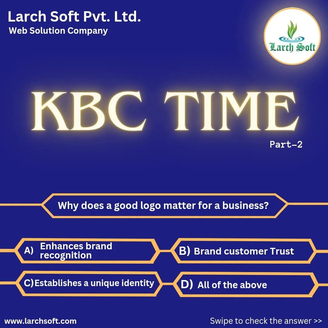 Here's the Part-2 for our quiz type... - Larch Soft Pvt. Ltd. | Facebook