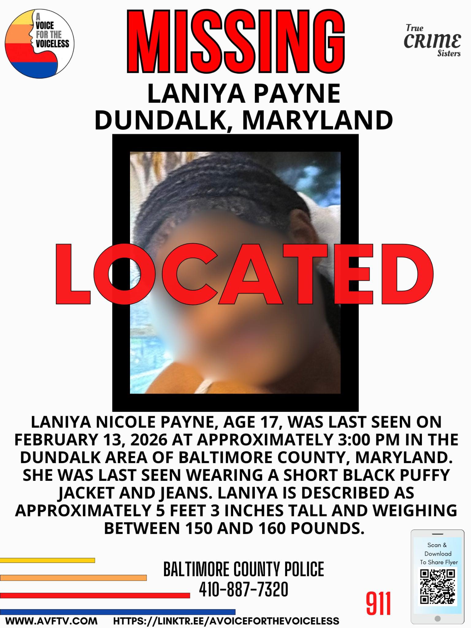 A Voice - LOCATED SAFE PER POLICE 🚨 MISSING TEEN 🚨 Dundalk, Maryland ...