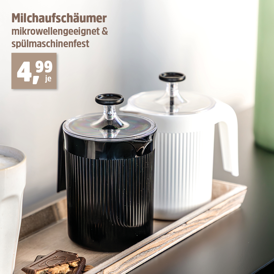 Mikrowellengeeignet UND spülmaschinenfest. 🤩🥛 Diesen manuellen Milchaufschäumer findet Ihr jetzt bei uns in den Märkten. #thomasphilipps #thomasphilippsdeutschland #derdiscounterfürheimundgarten #ha