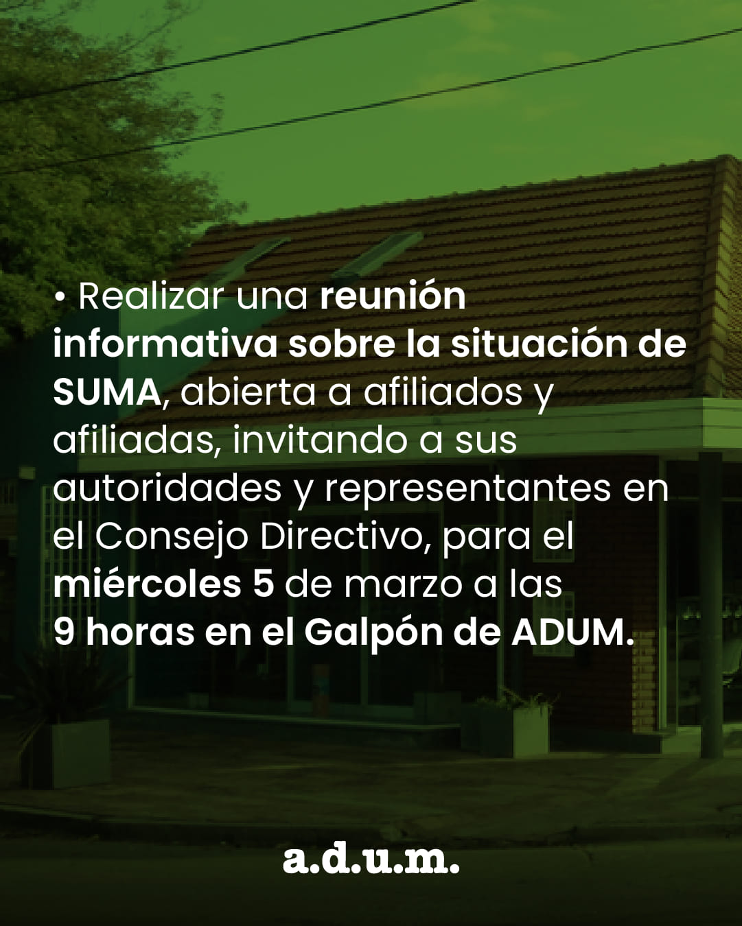 ADUM - Agremiación Docente Universitaria Marplatense