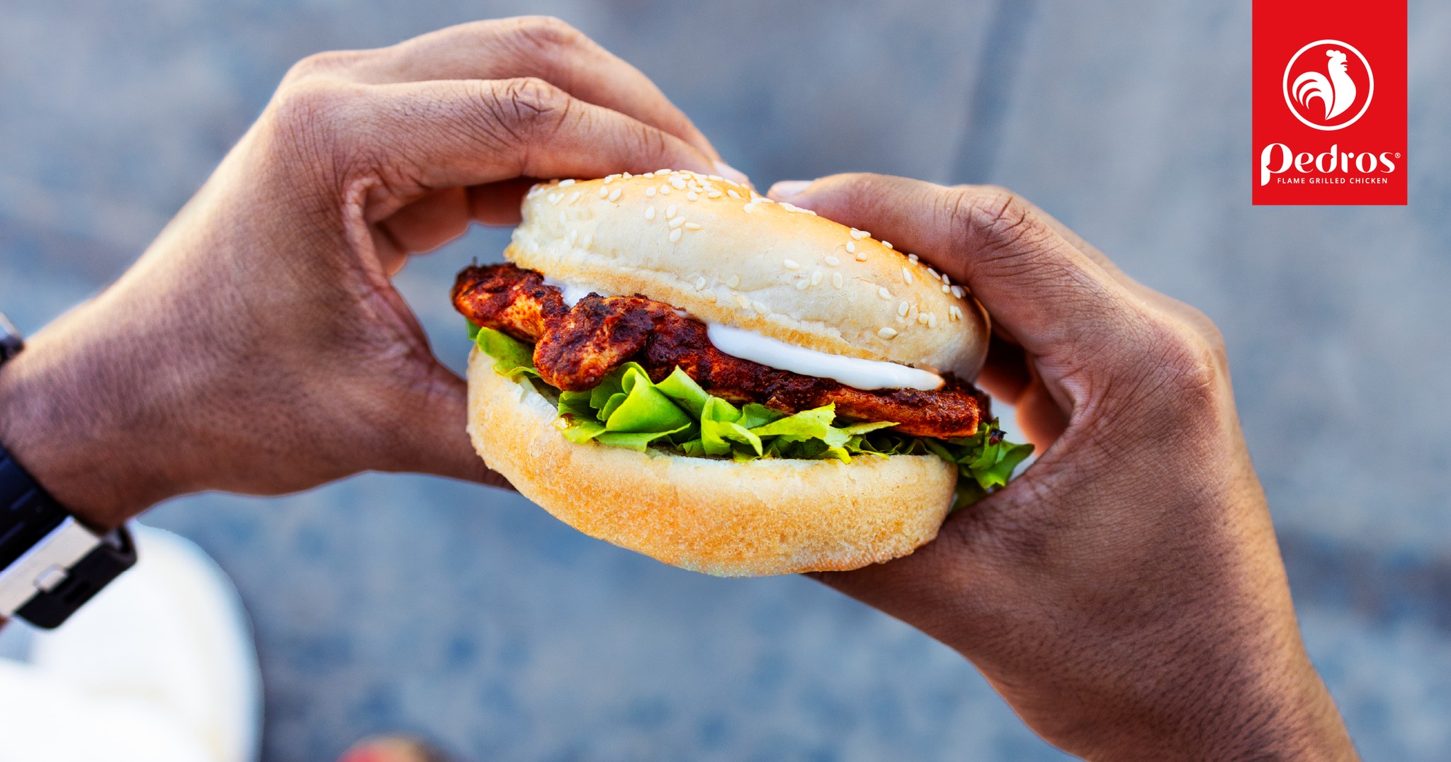 Pedros - A delicious Sprinkle Chicken Burger, 300ml and... | Facebook