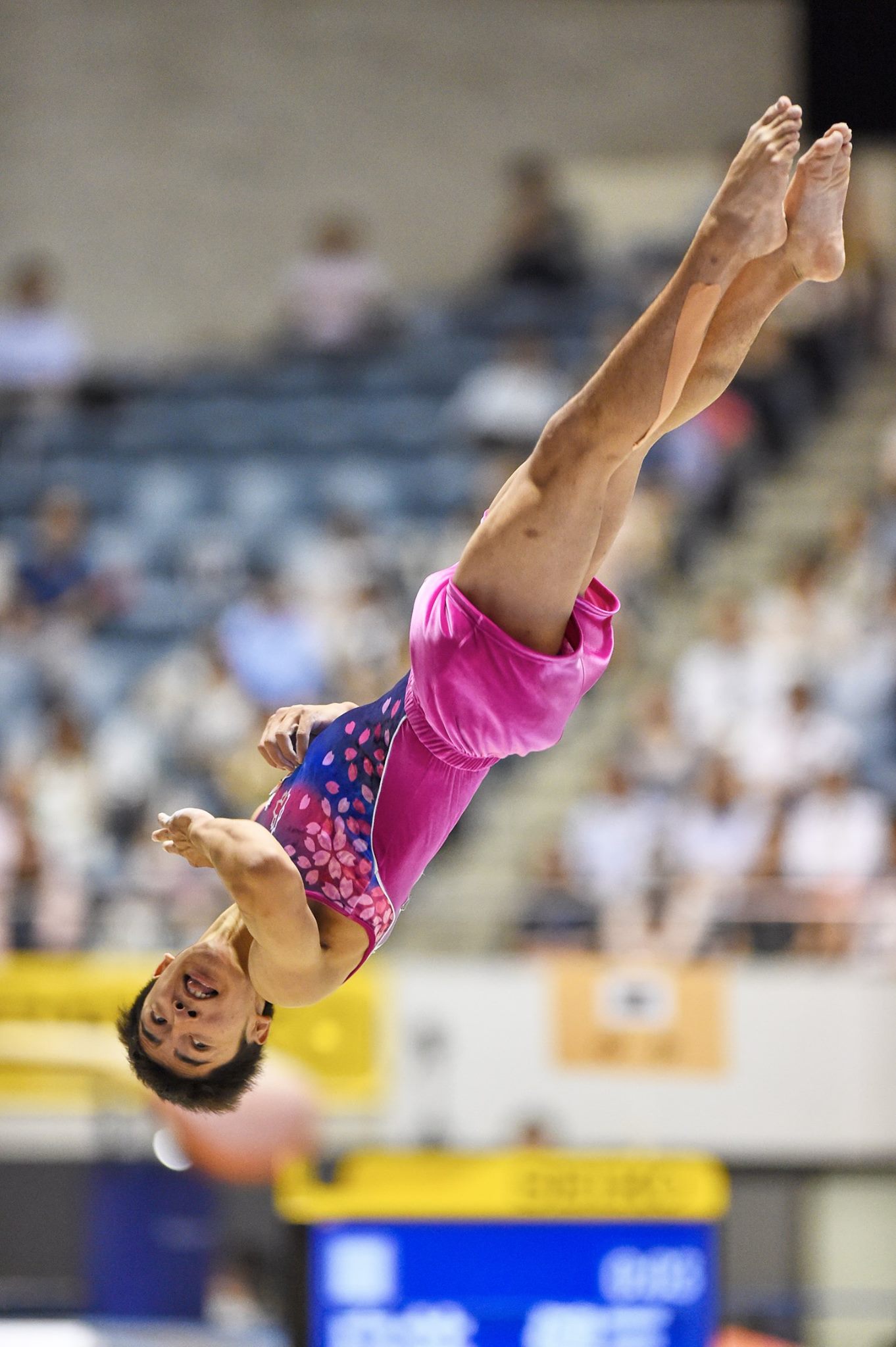 体操の全日本種目別選手権決勝が21日に行われ、白井健三選手がゆかで