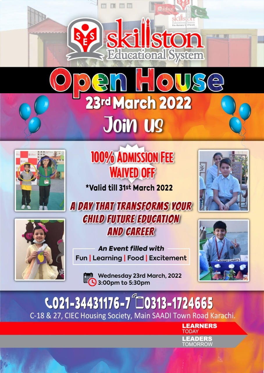Skillston Educational System - !!!Free Admission!!! Skillston ...