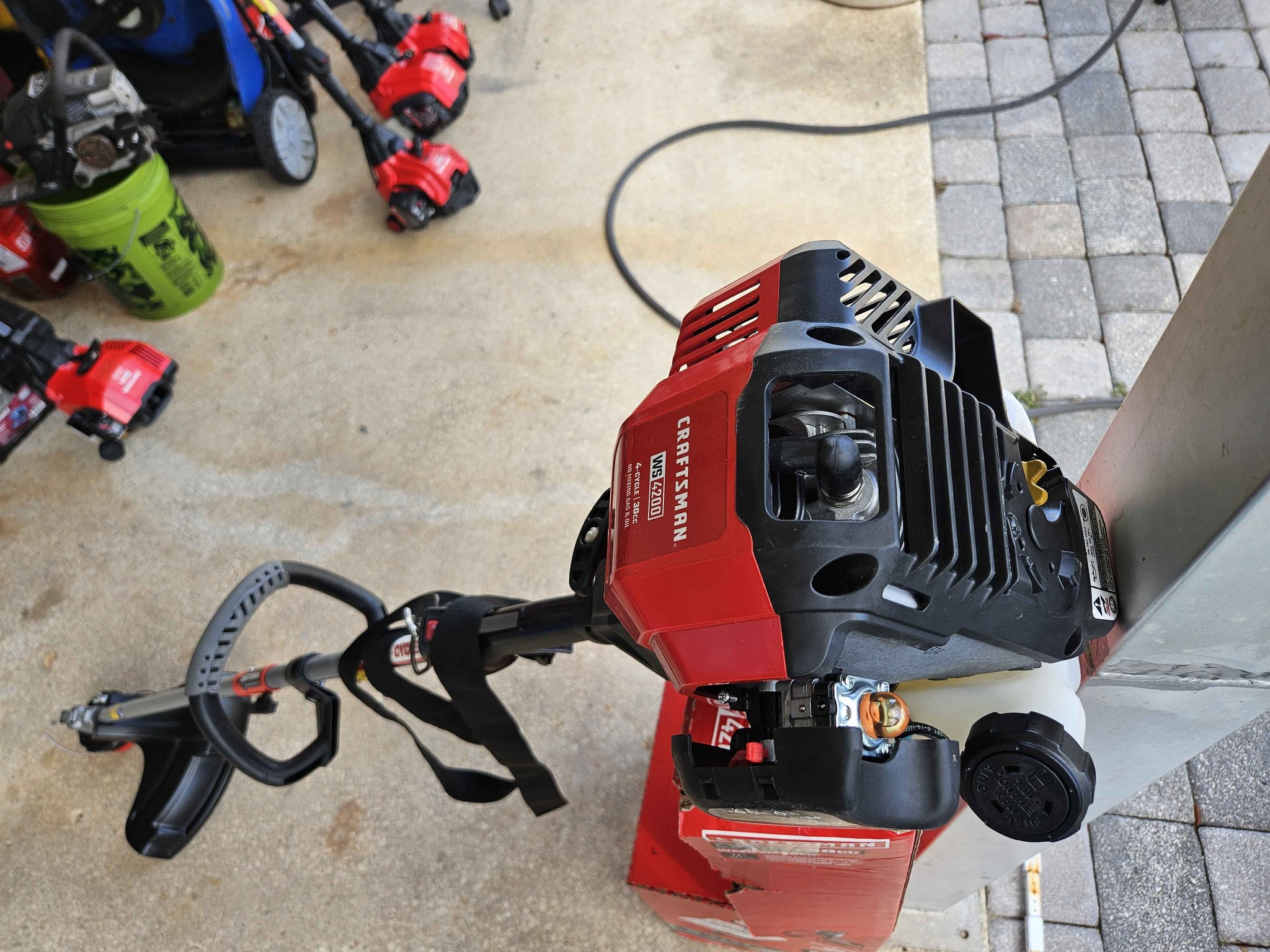 CRAFTSMAN WS4200 30-cc 4-cycle 17-in Straight Shaft Attachment Capable ...
