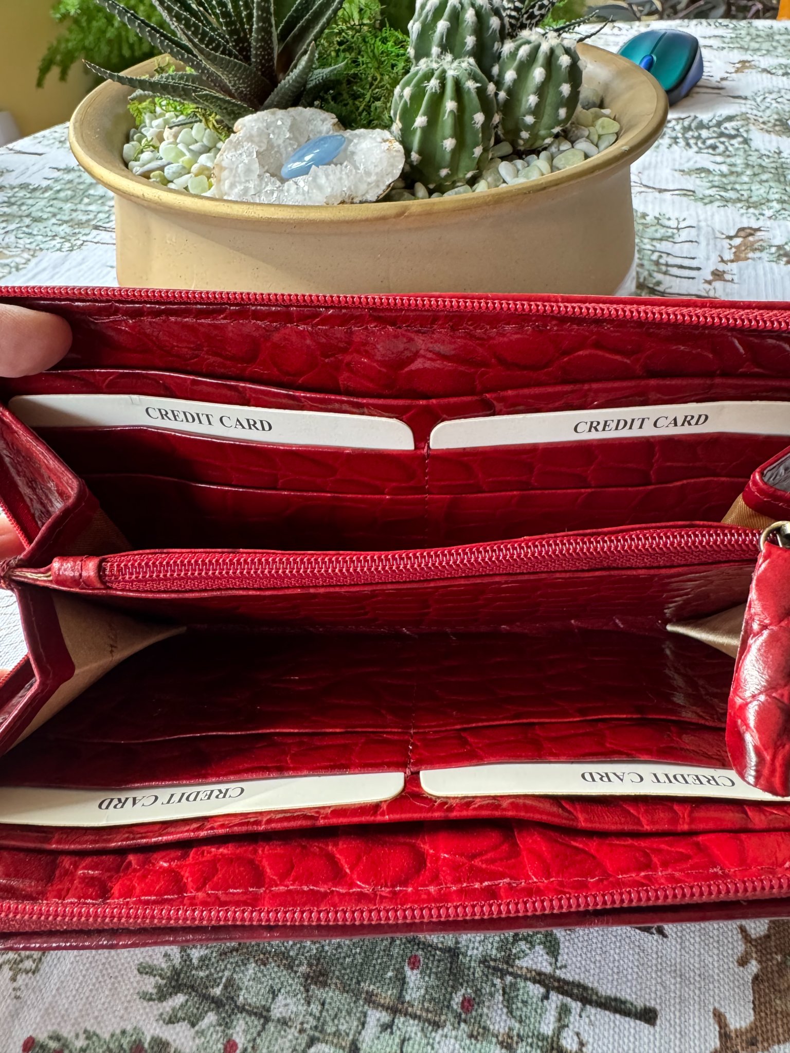 Italian Red Leather Wallet - Michael Rome Designs - New - Wallets ...