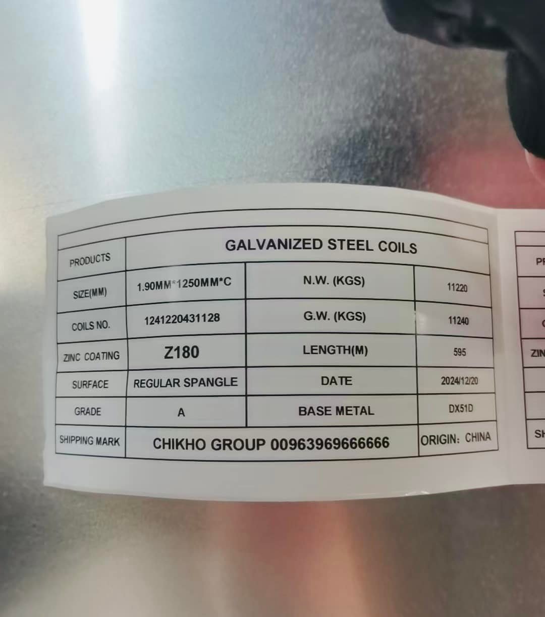 Galvanized Steel CHIKHO GROUP FOR... - Italia steel max srl | Facebook