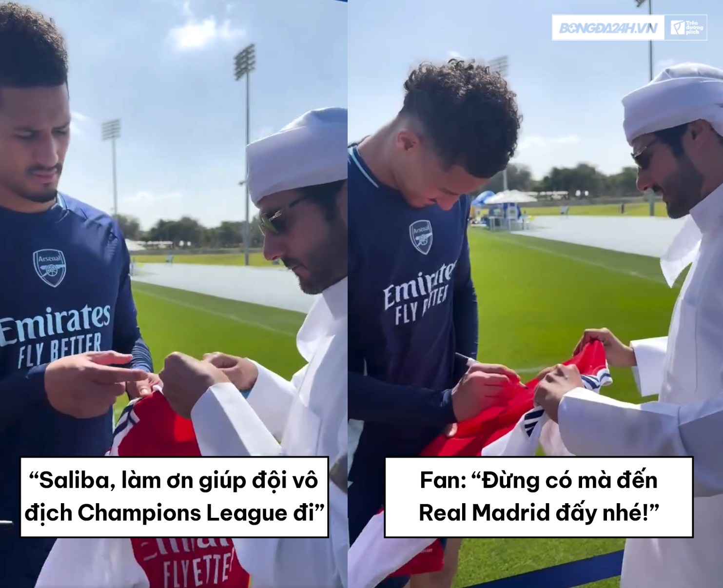 Chưa đến mùa hè nhưng Saliba đã bị fan... - Trên Đường Pitch
