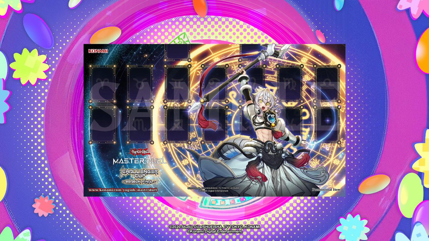 Yu-Gi-Oh Master Duel Challenger Cup game mat revealed