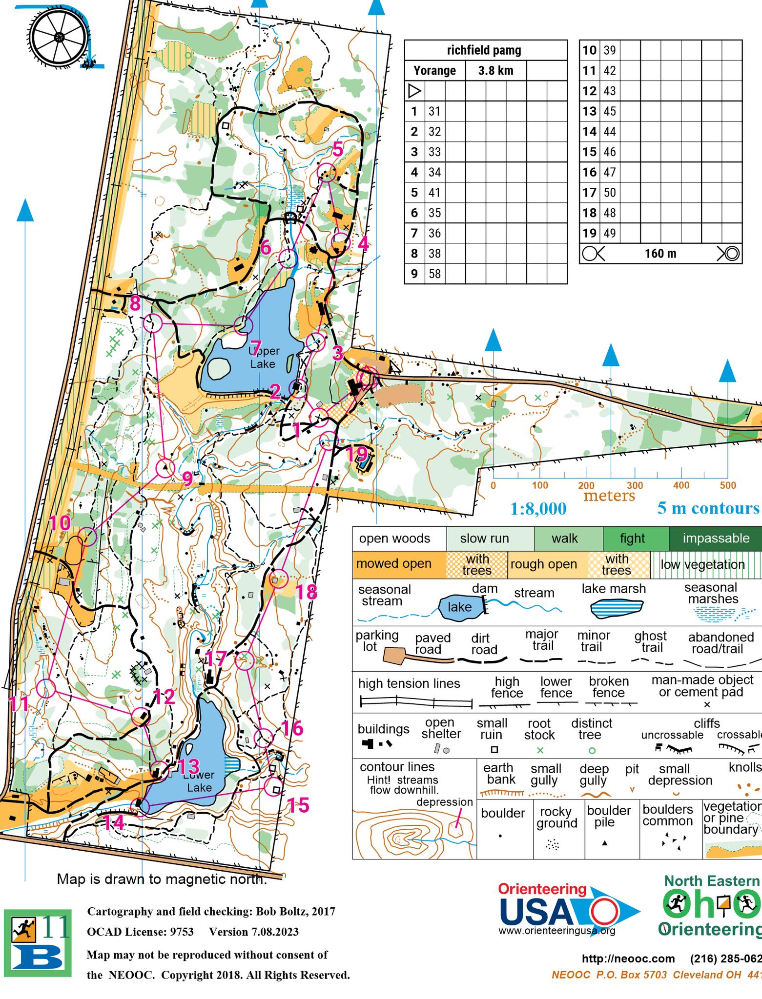 NE Ohio Orienteering Club | # **Richfield Self Serves Extended thru ...