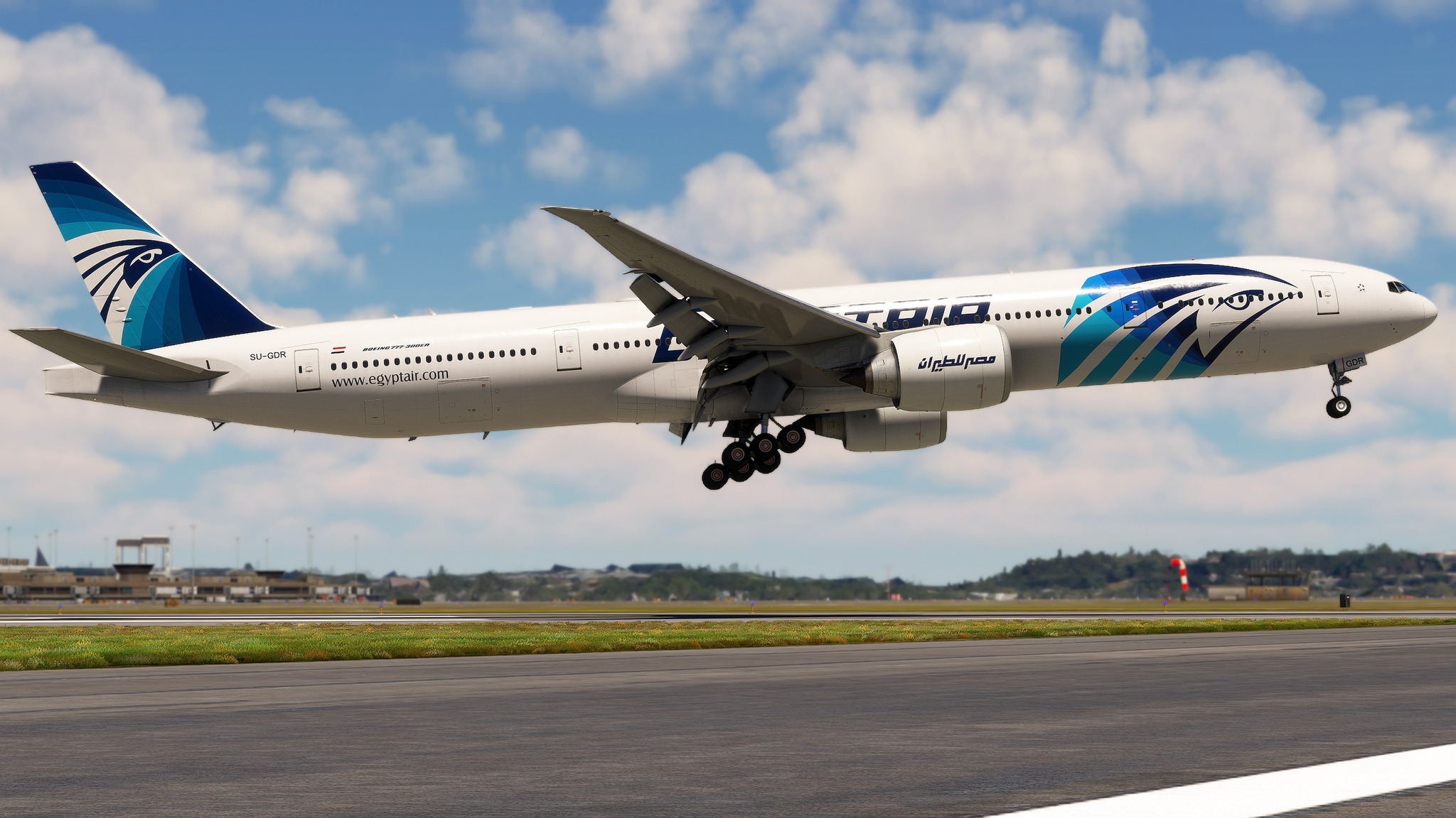 Have to admit, the Egyptians have a pretty nice scheme - Boeing 777
