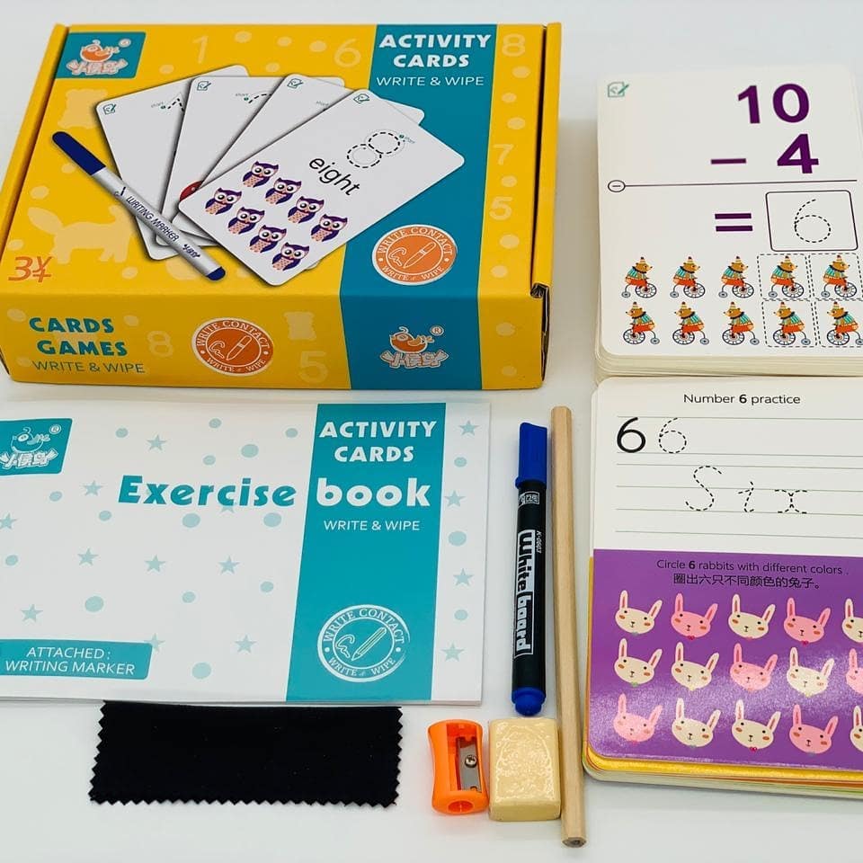 This Write-On Wipe-Off card deck... - Funskool Creative Toys