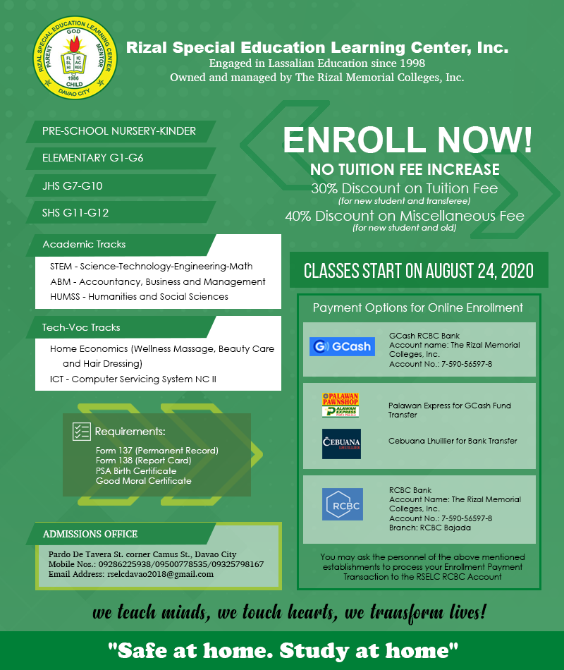 Rizal... - Rizal Special Education Learning Center, Inc. | Facebook