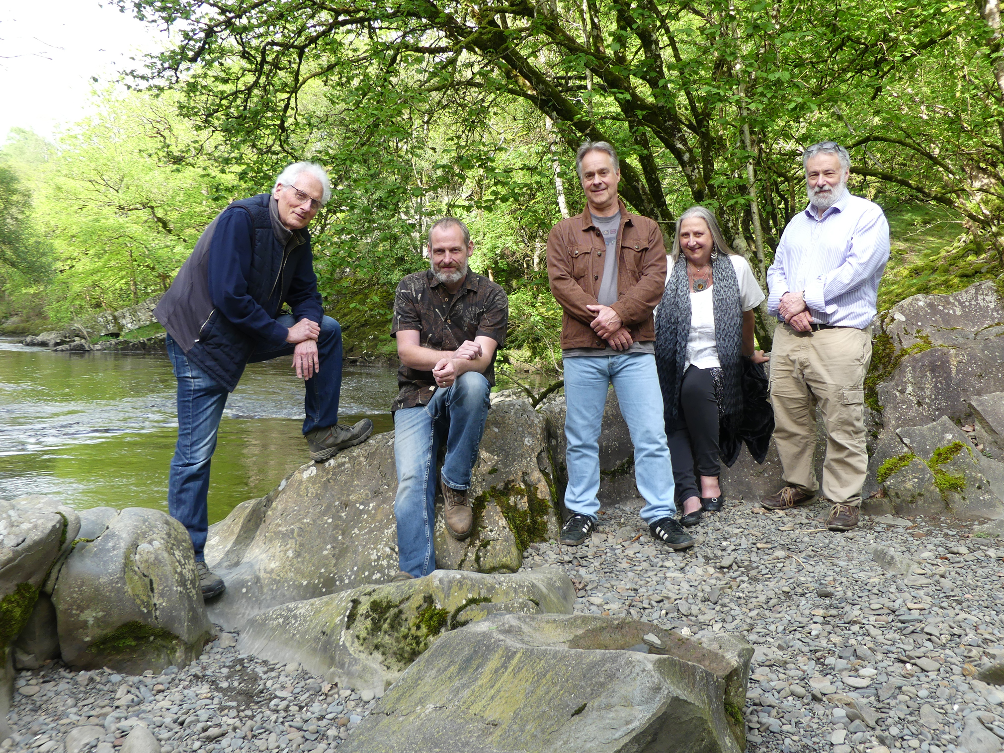 Glyderau - This is us by the River Vyrnwy, from left to right - Richard ...
