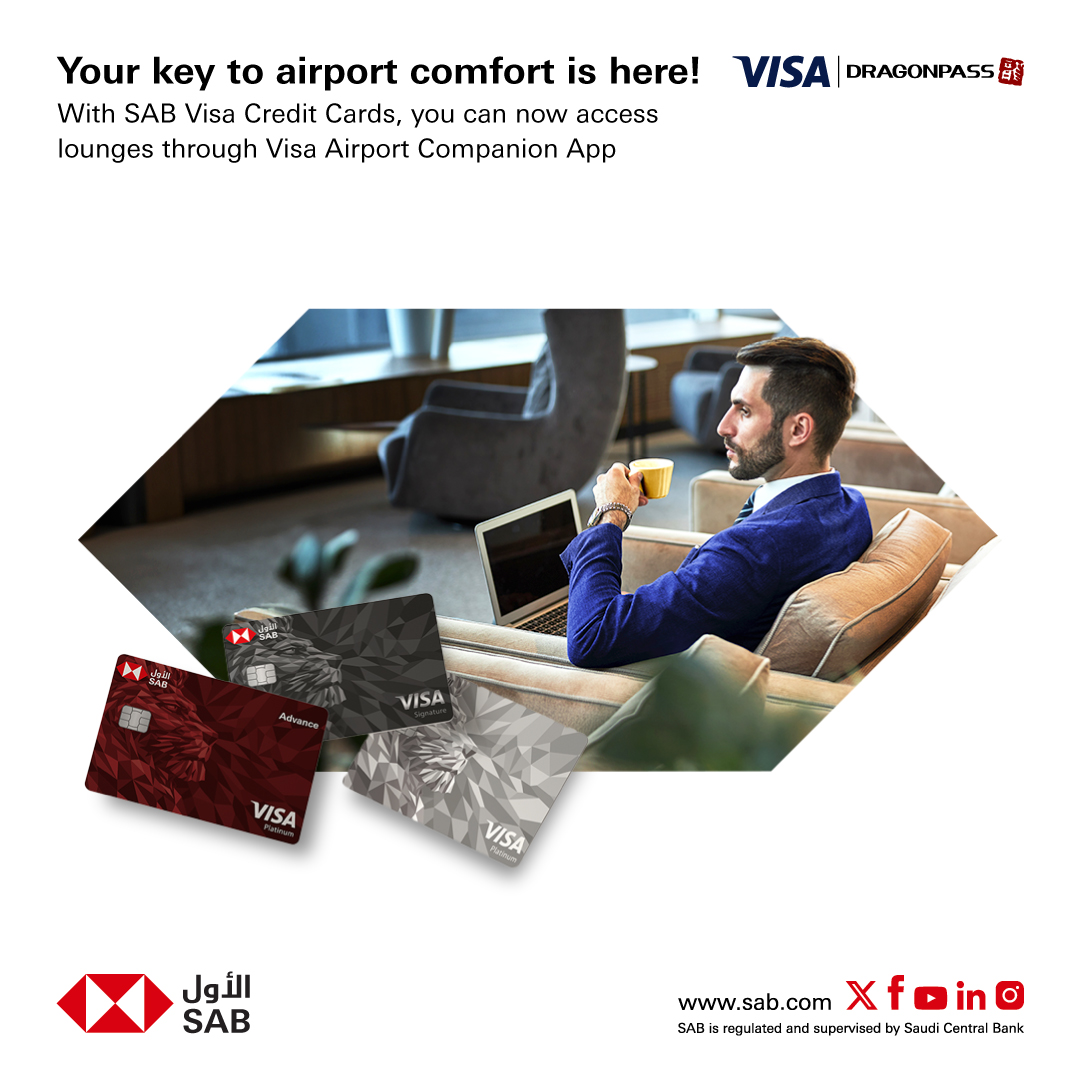 SAB - Your key to airport comfort is here! With SAB Visa... | Facebook
