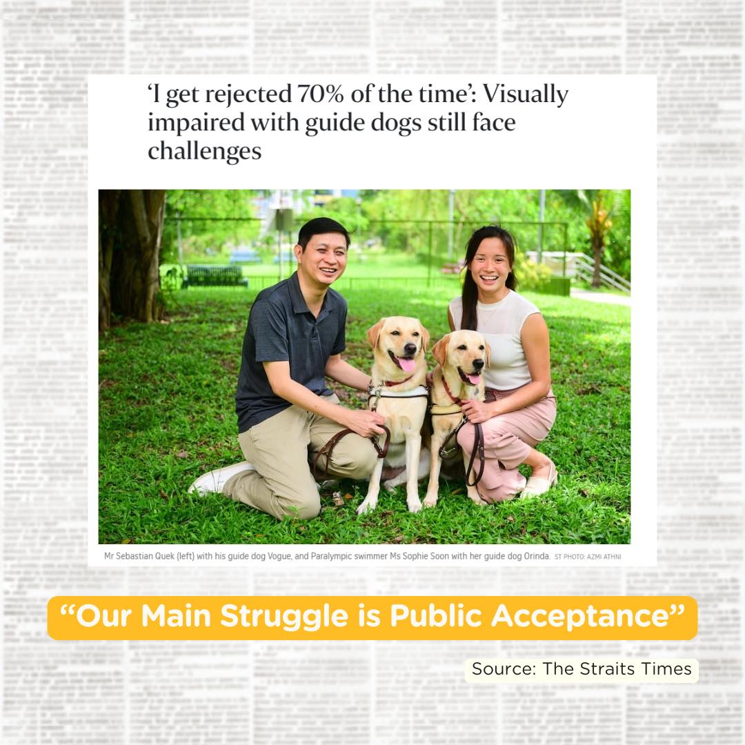 Guide dogs and white canes are... - Guide Dogs Singapore Ltd | Facebook