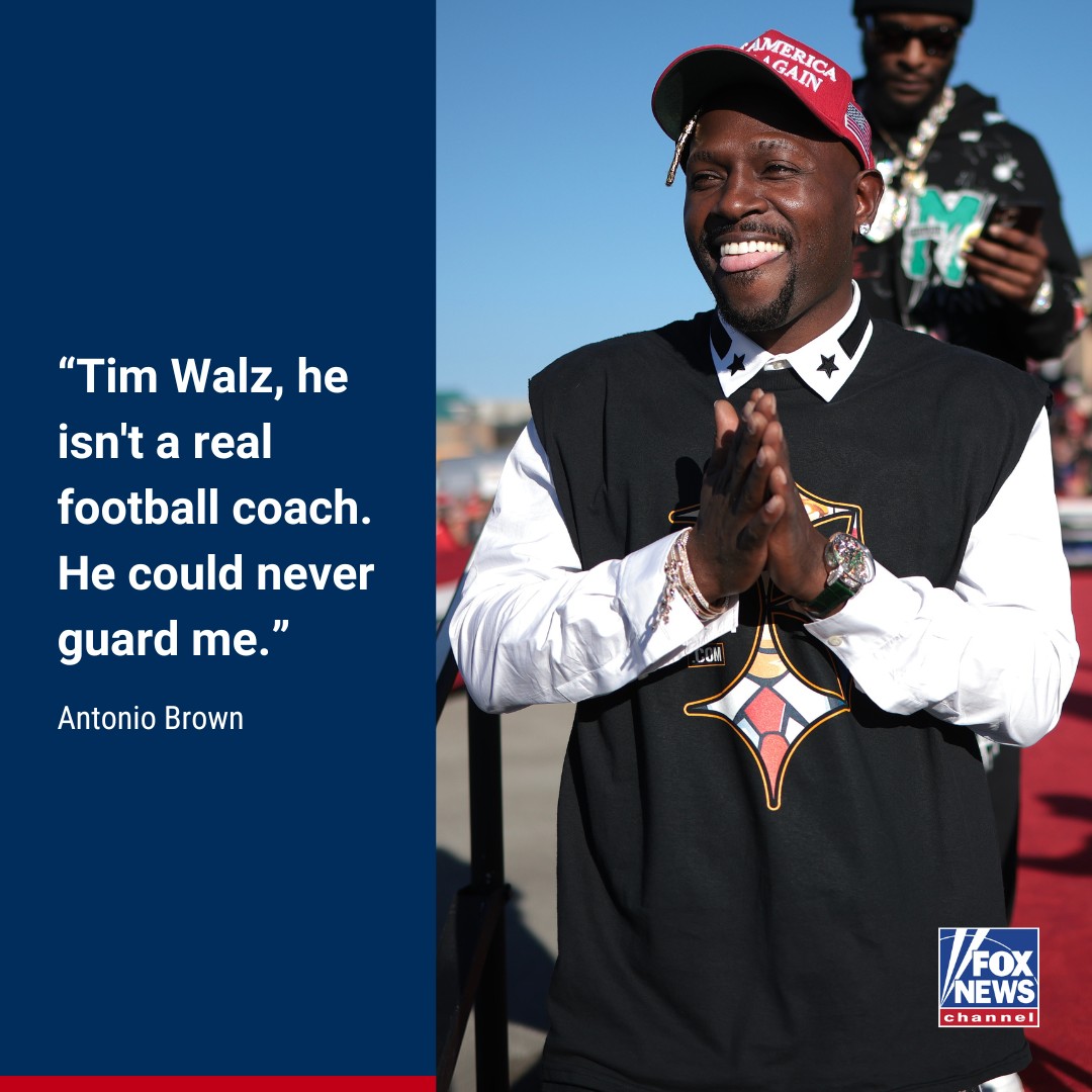 antonio brown in a dress STIFF ARM: Former NFL star receives raucous applause at Trump rally with sharp diss of Minnesota Gov. Tim Walz. The Steelers icon said he hopes to 