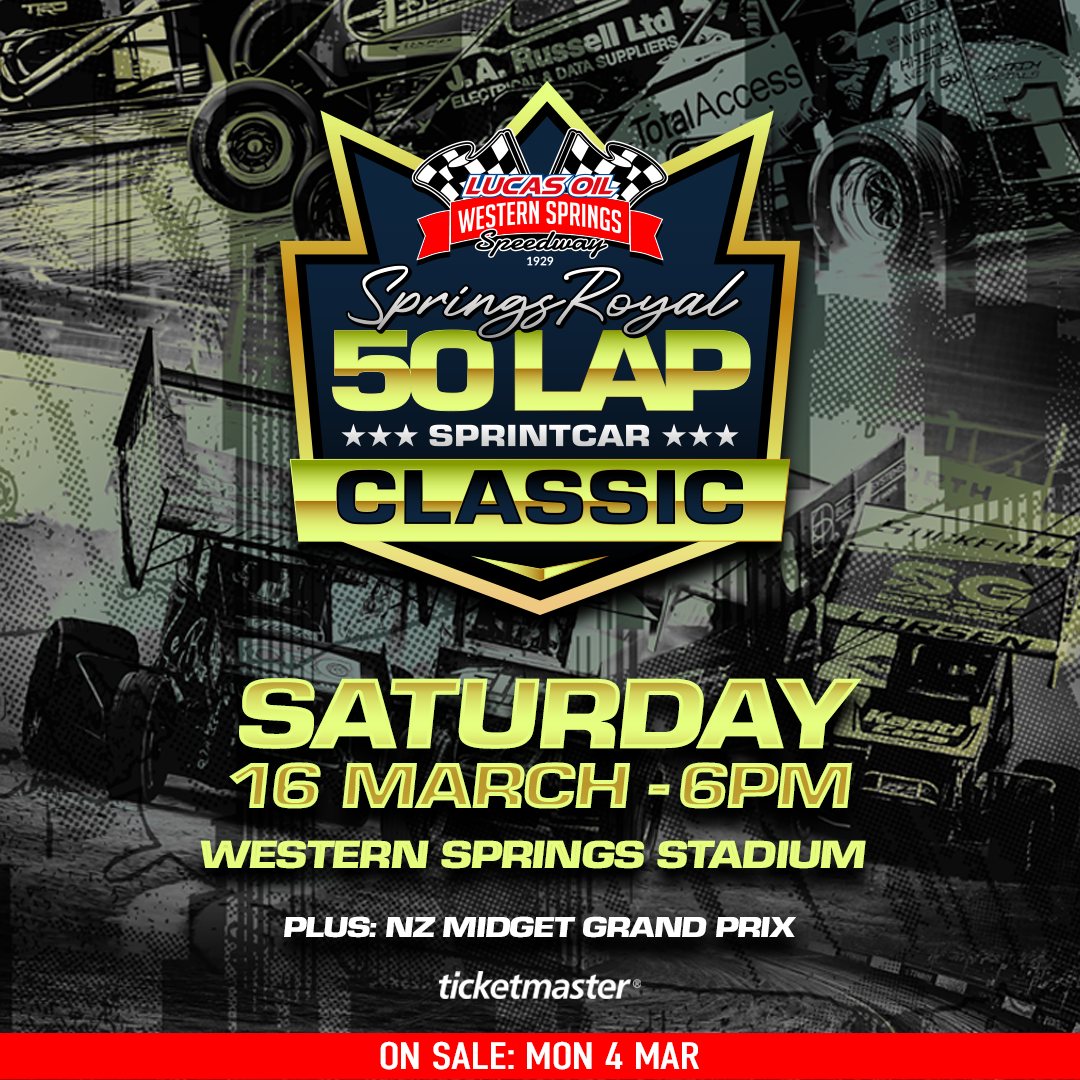 🏁 TICKETS ON SALE NOW 🏁 16... - Western Springs Speedway