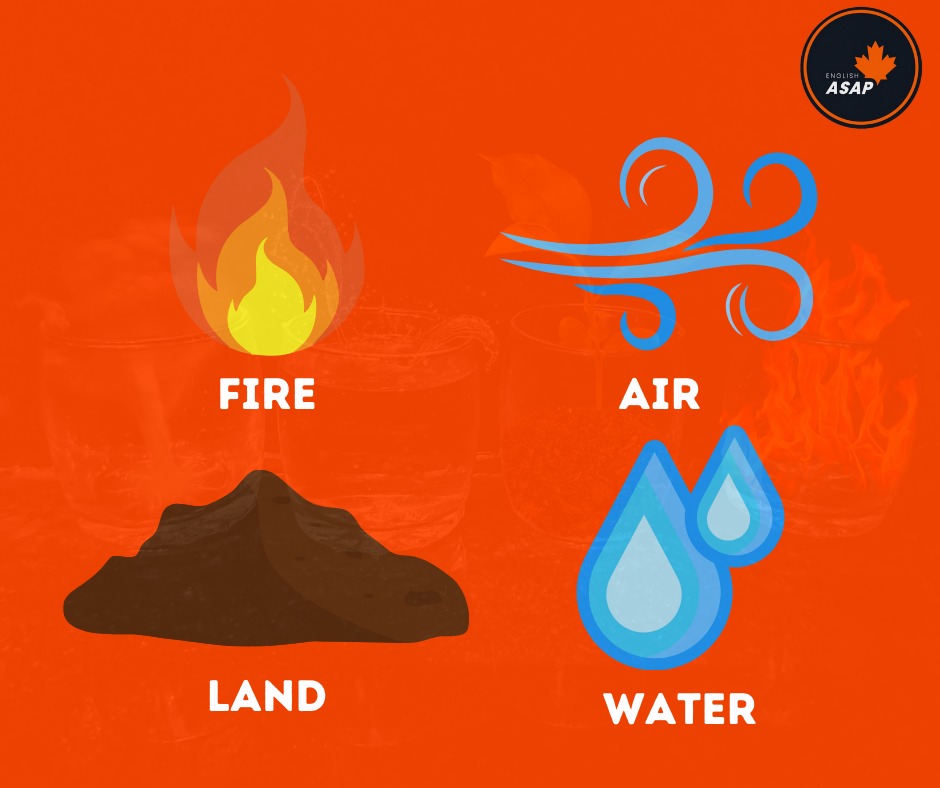 English ASAP - The 4 elements of blessed nature Los 4...