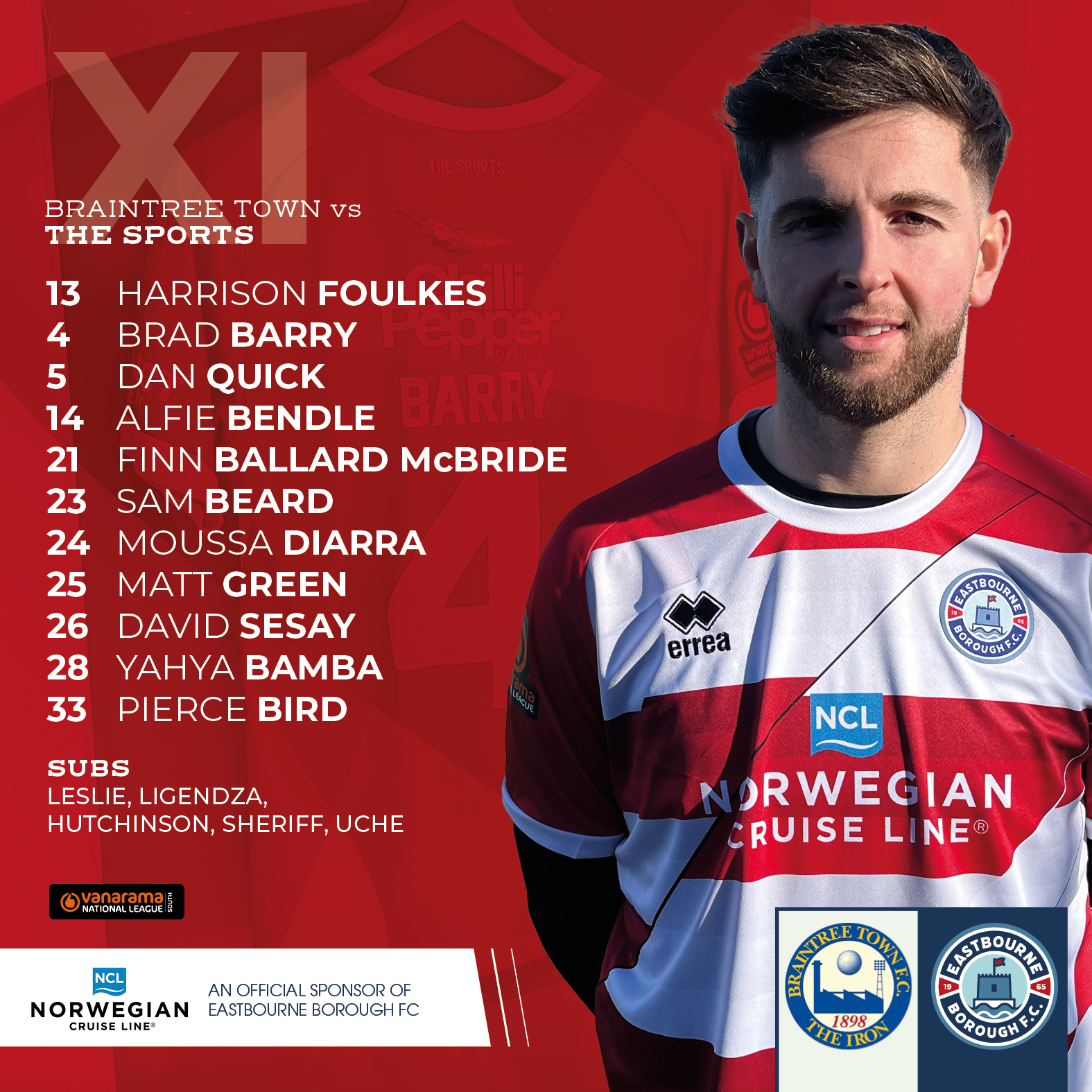 🚨👕 Here's how #EBFC line up at The... - Eastbourne Borough FC | Facebook