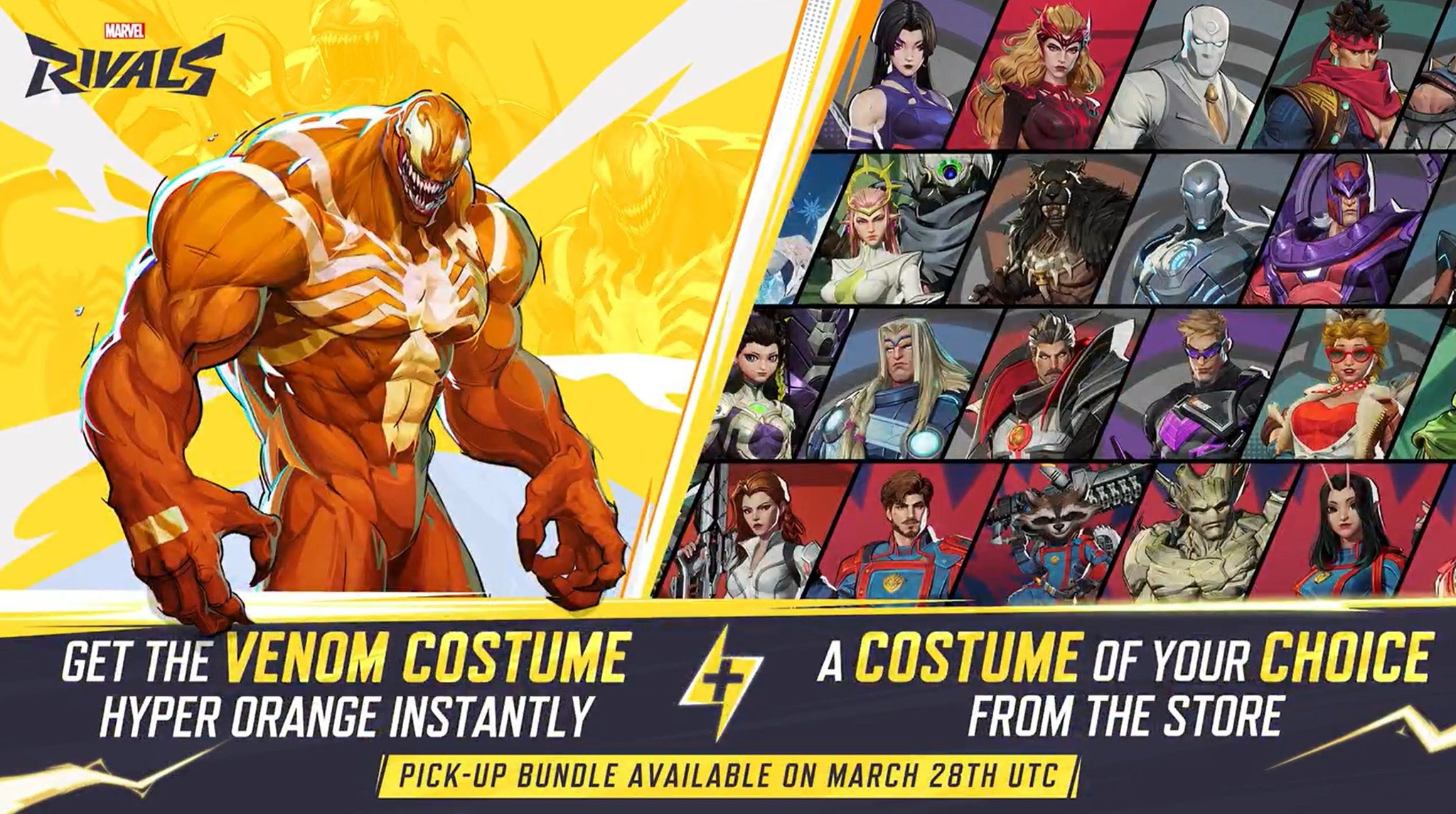 Marvel Rivals introduces Hyper Orange Venom costume