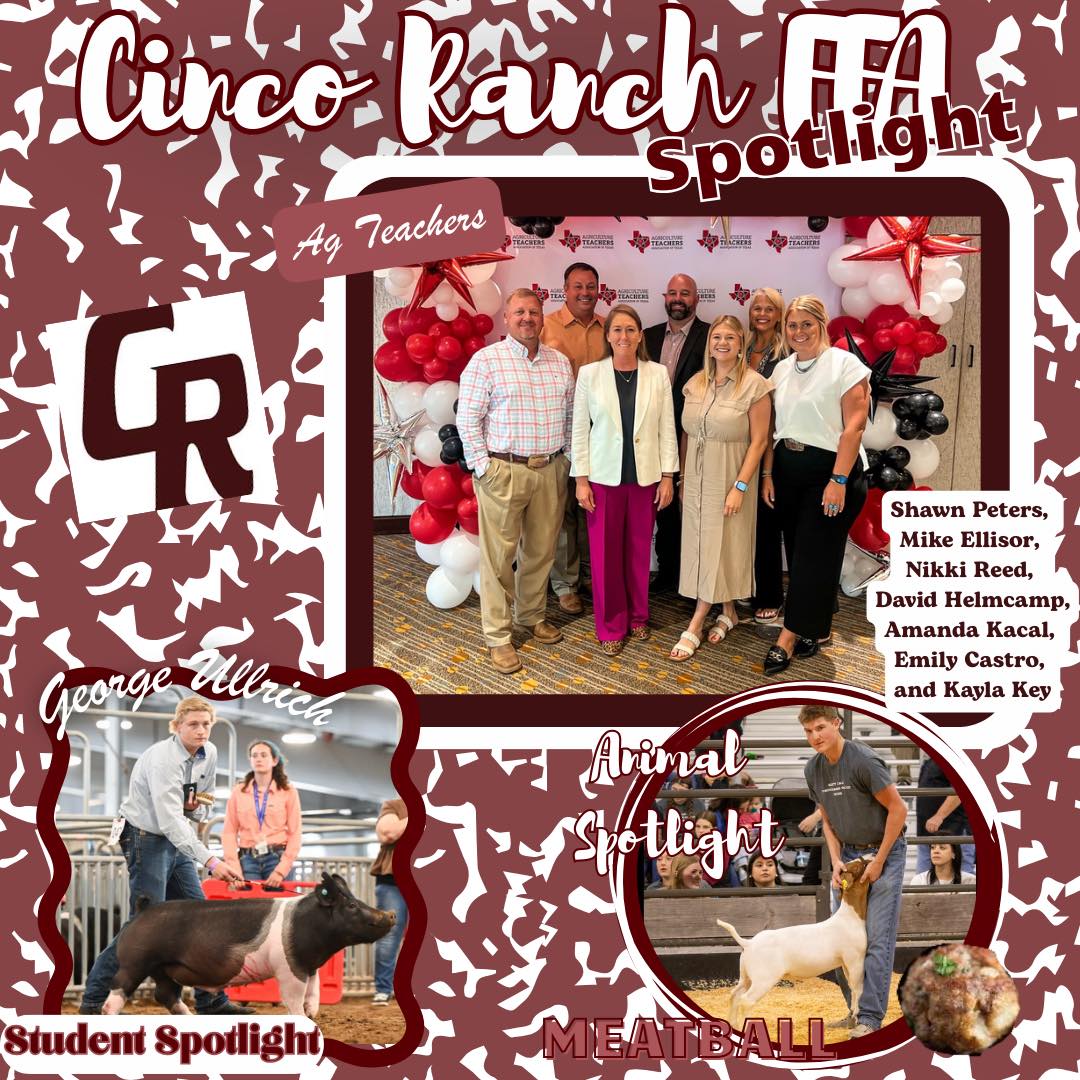Katy - Continuing our FFA chapter spotlight we have Cinco Ranch FFA Ag ...