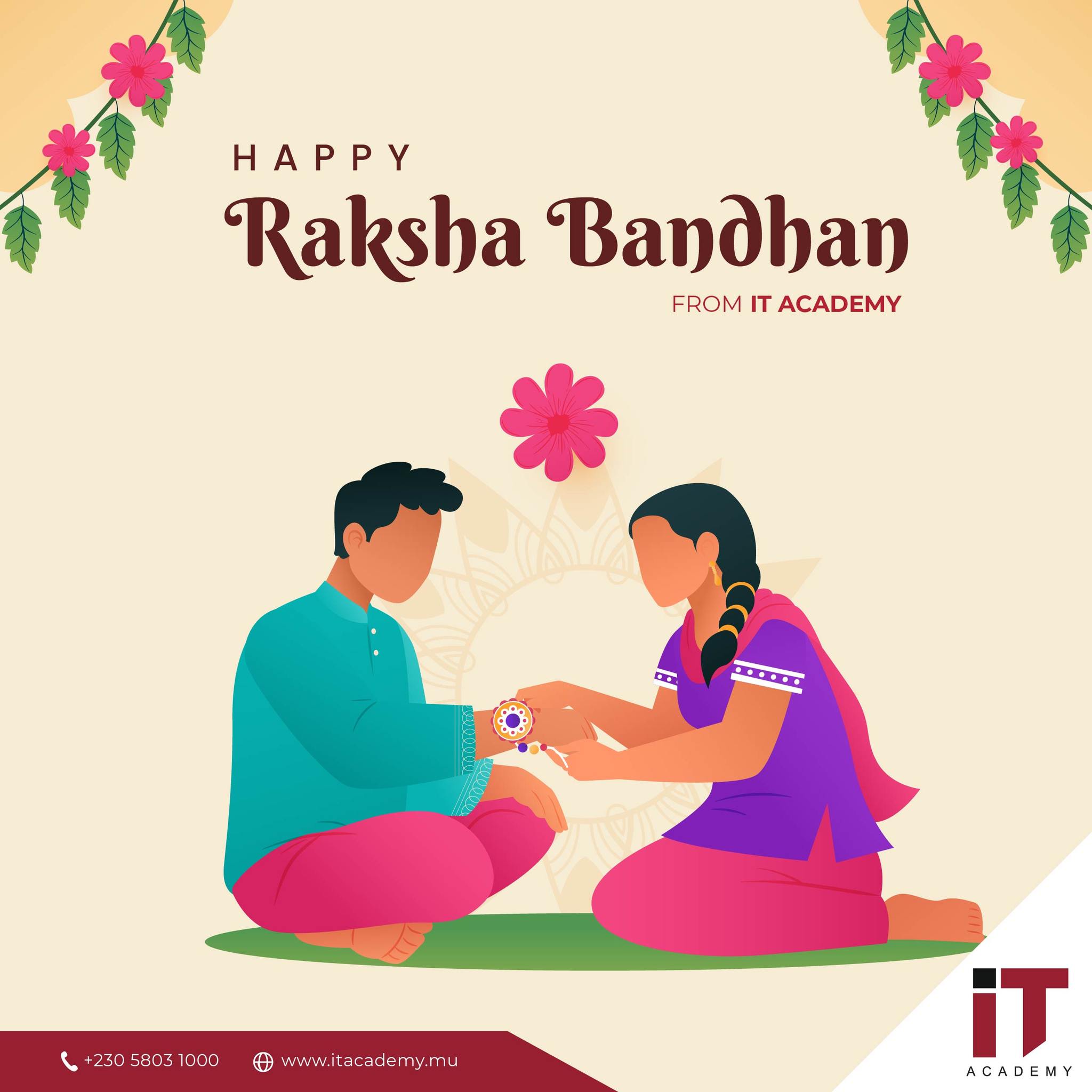 IT Academy - Happy Raksha Bandhan #mauritius #itacademy...
