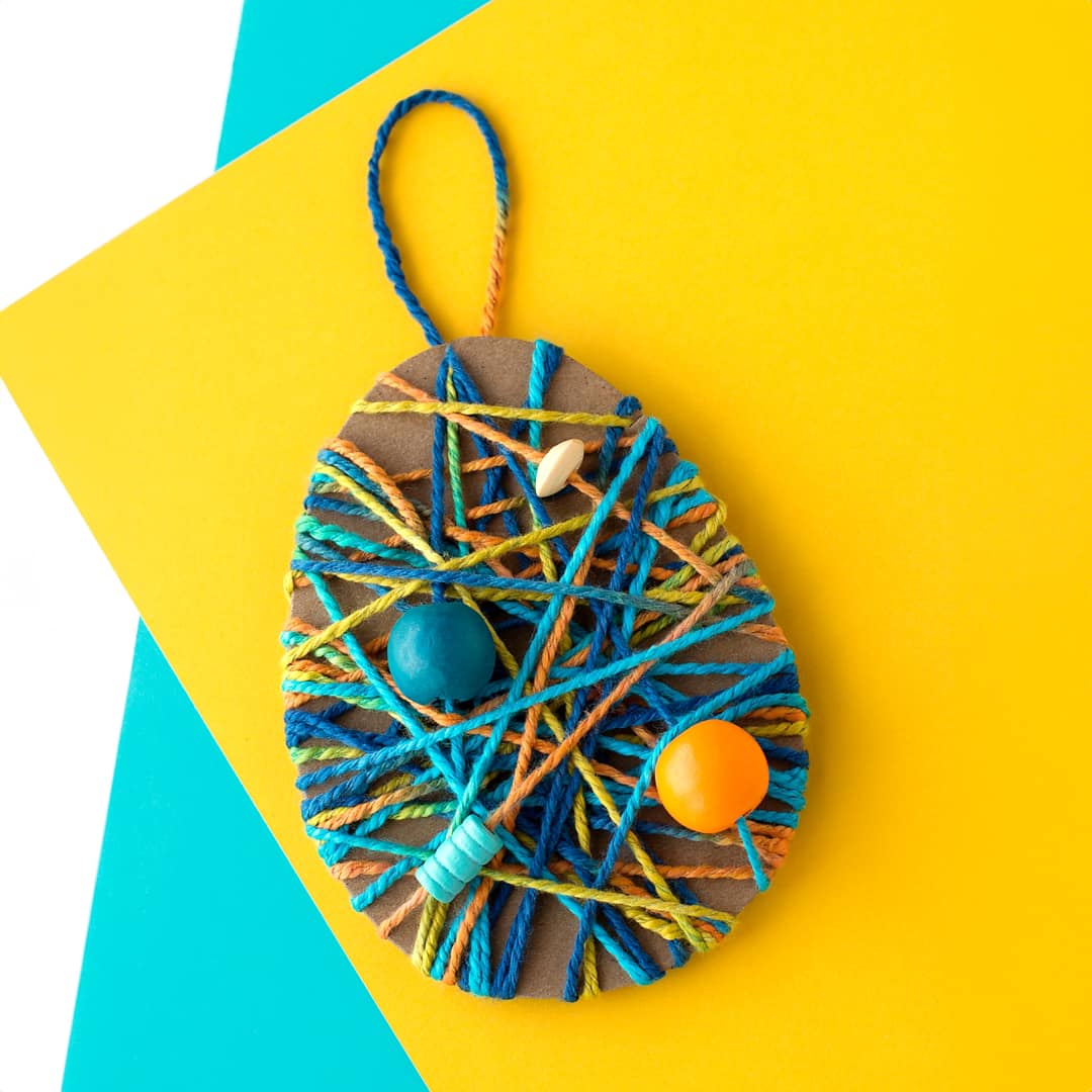 Yarn Wrapped Easter Egg Craft - 🤩... - Fireflies and Mud Pies | Facebook