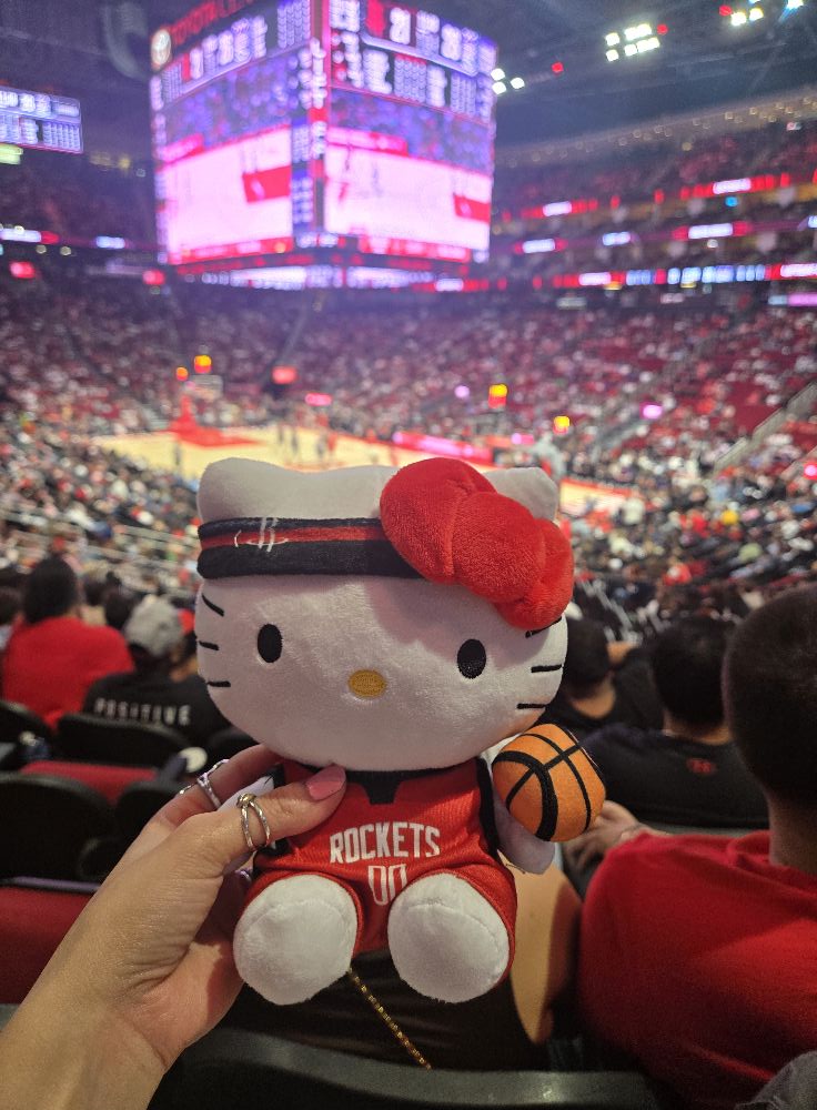 hello kitty houston rockets backpack Astros Plush Bag Charm Keychain dressed to cheer for your favorite teamperfect for keys Houston Rockets vs Utah Jazz