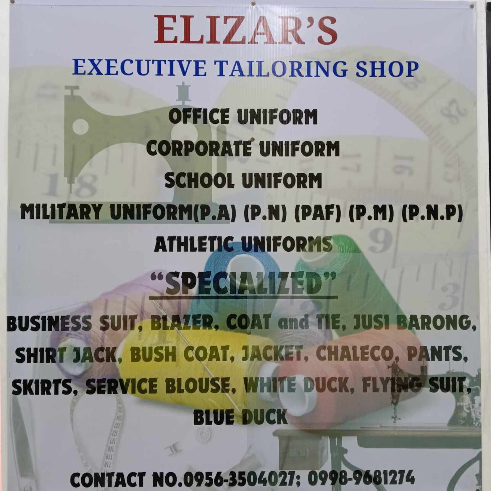 Elizar's Executive Tailoring | Pasay City