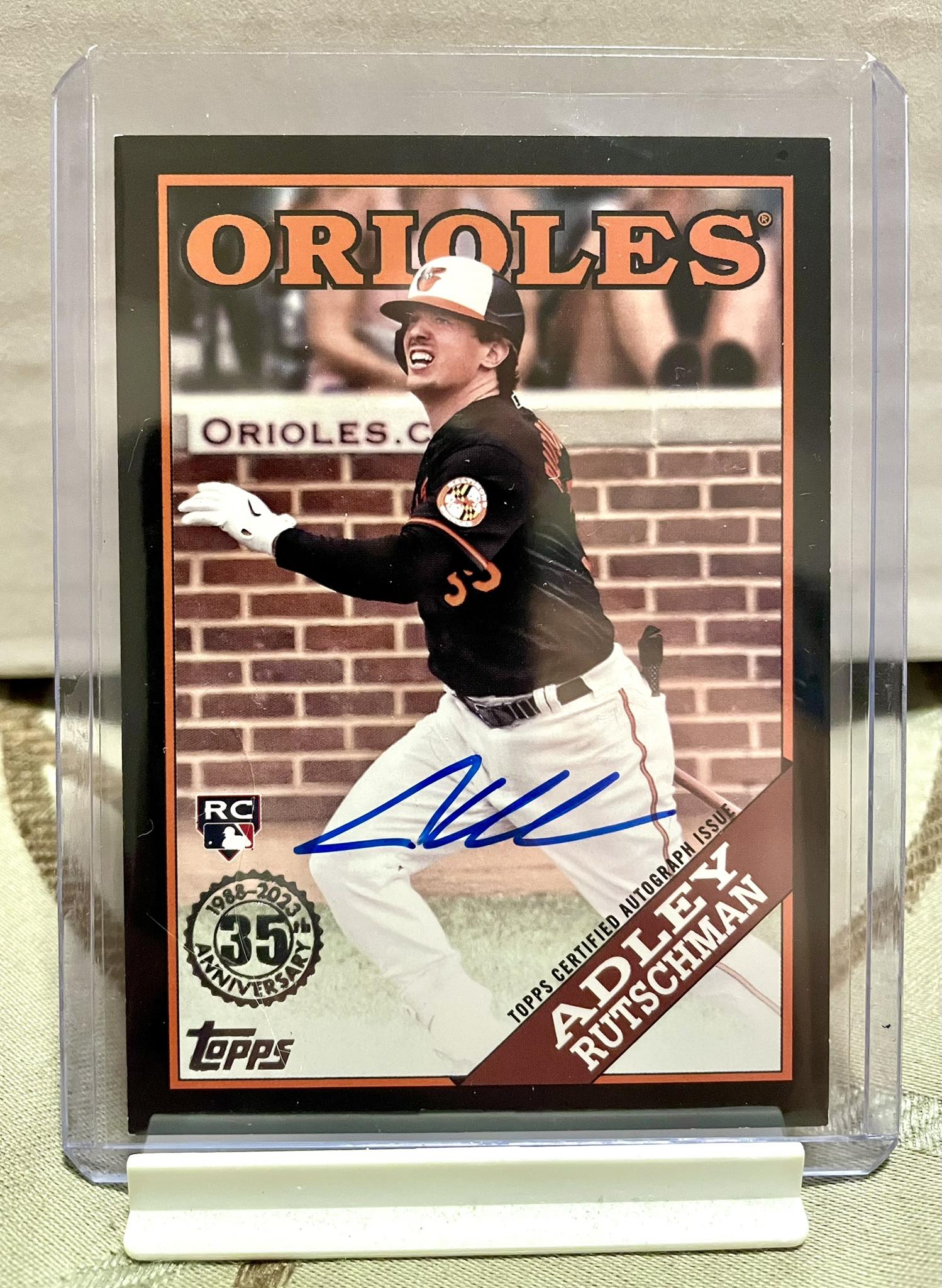 My 13-year old just pulled his first on card Rookie Auto 199/199