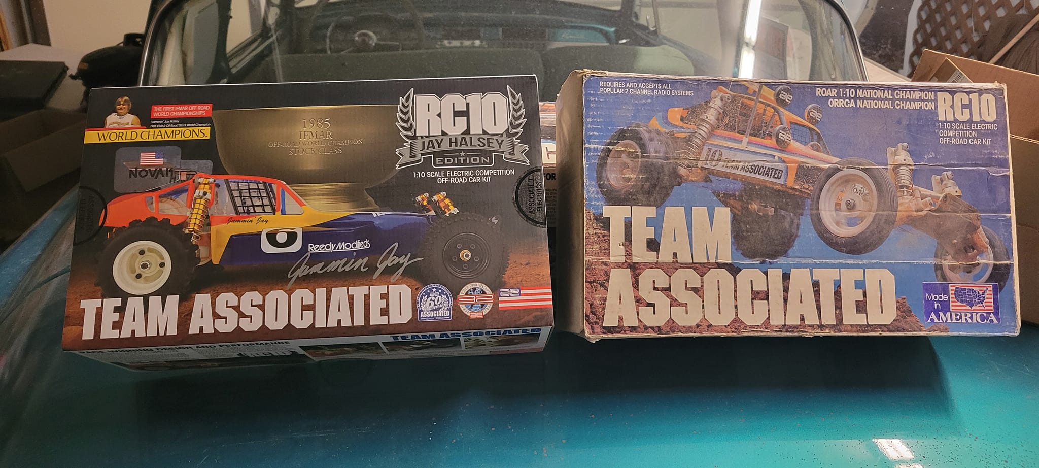 The decal sheet included with the RC10 Jammin' Jay Halsey Edition
