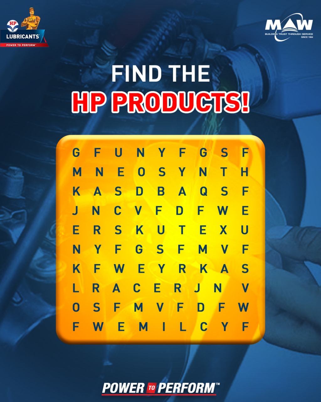 HP - Can you find all the HP Lubricants Products hidden in this puzzle ...