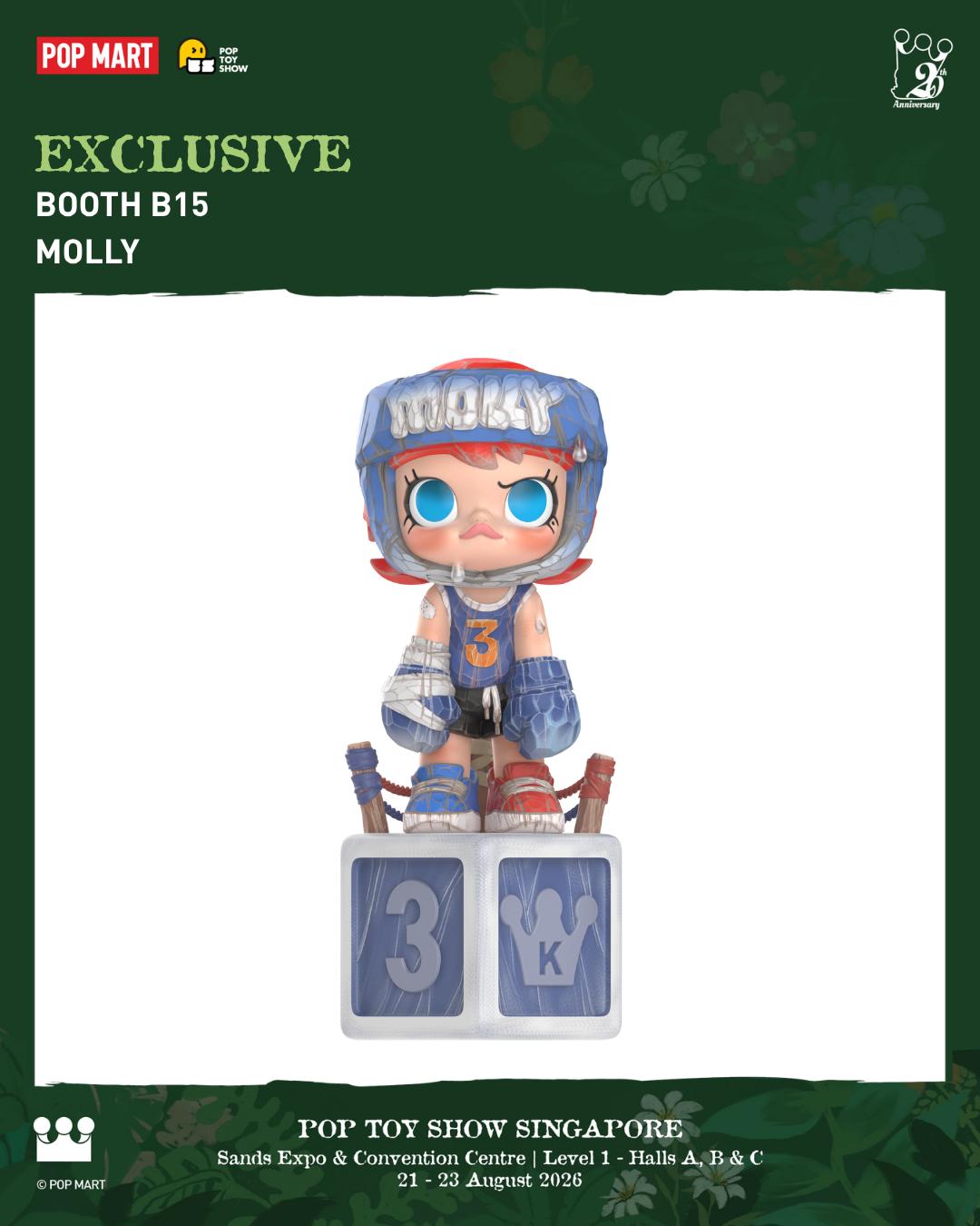 Molly 19th and 20th anniversary collectibles at Pop Toy Show