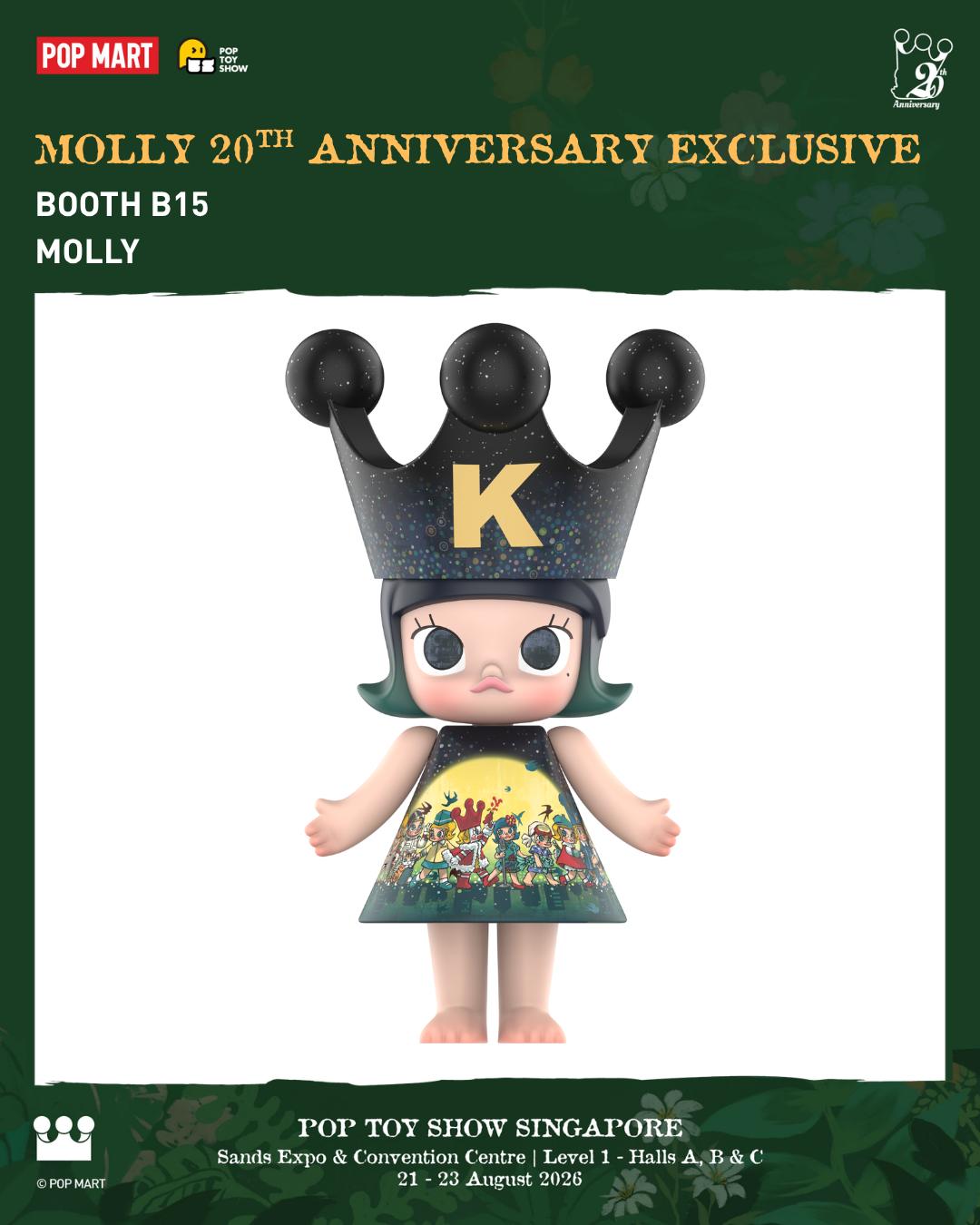 Molly 19th and 20th anniversary collectibles at Pop Toy Show