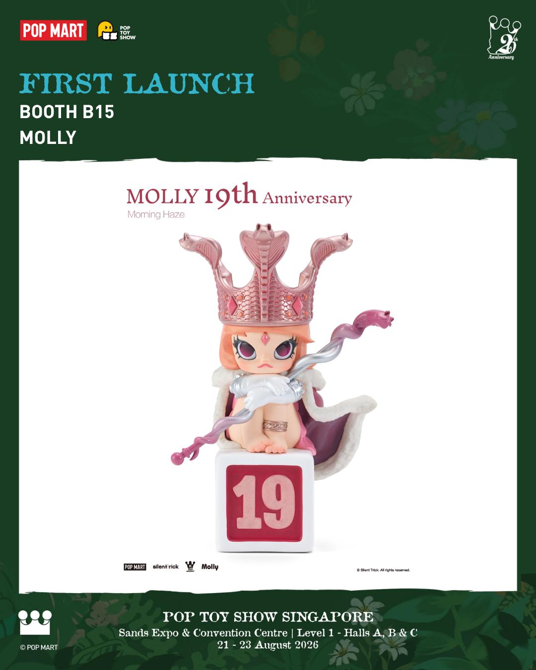 Molly 19th and 20th anniversary collectibles at Pop Toy Show